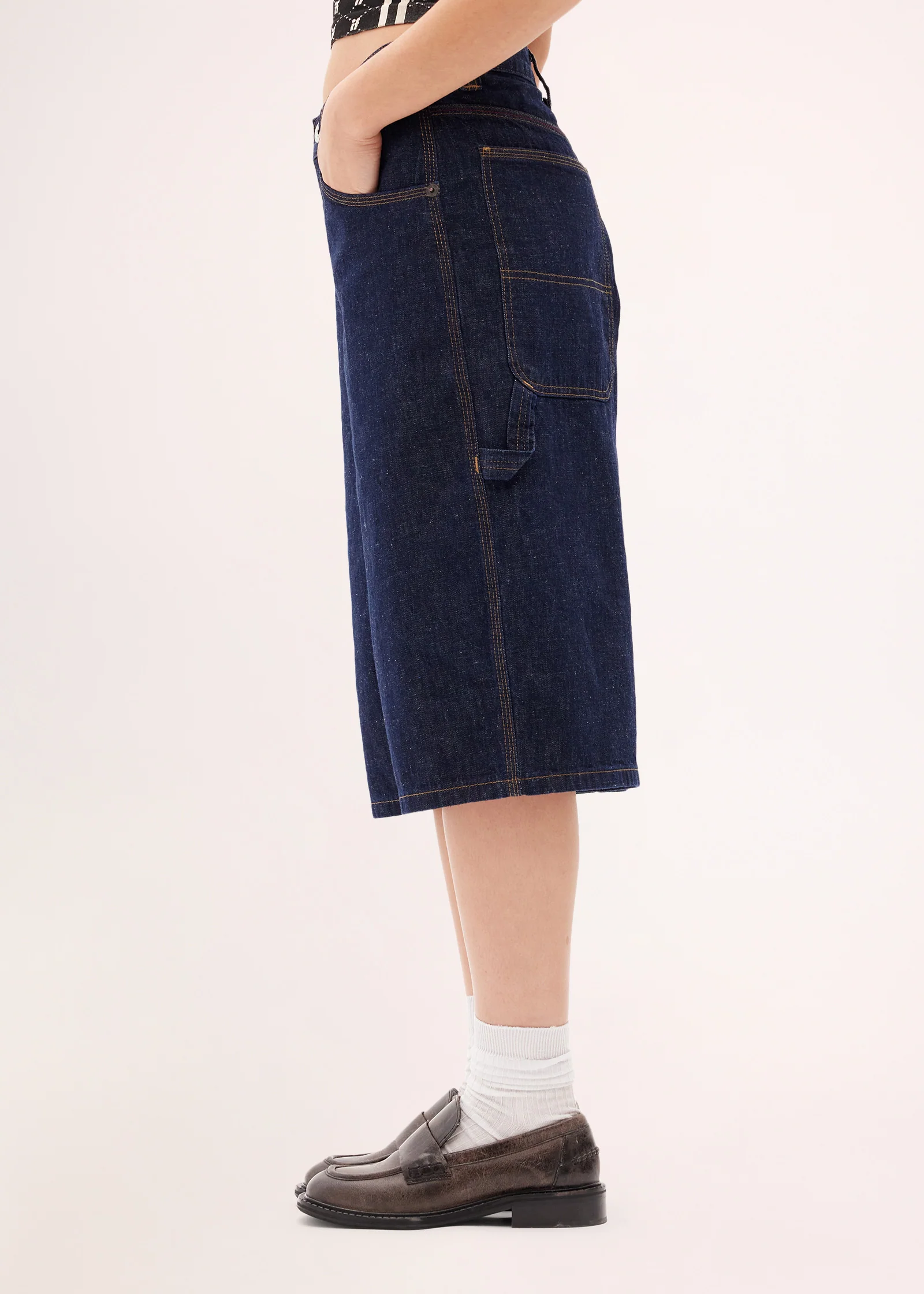 BDG Astrid Longline Denim Jorts - Image 3
