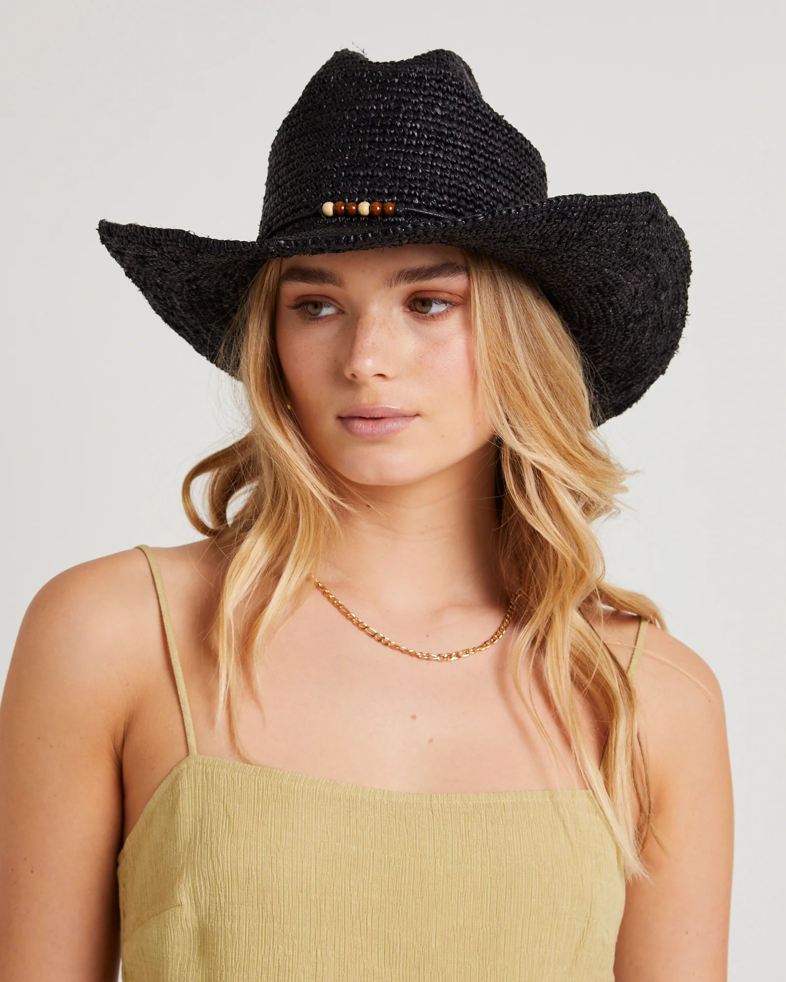 Beach Side Rafia Cowboy Hat - Image 3