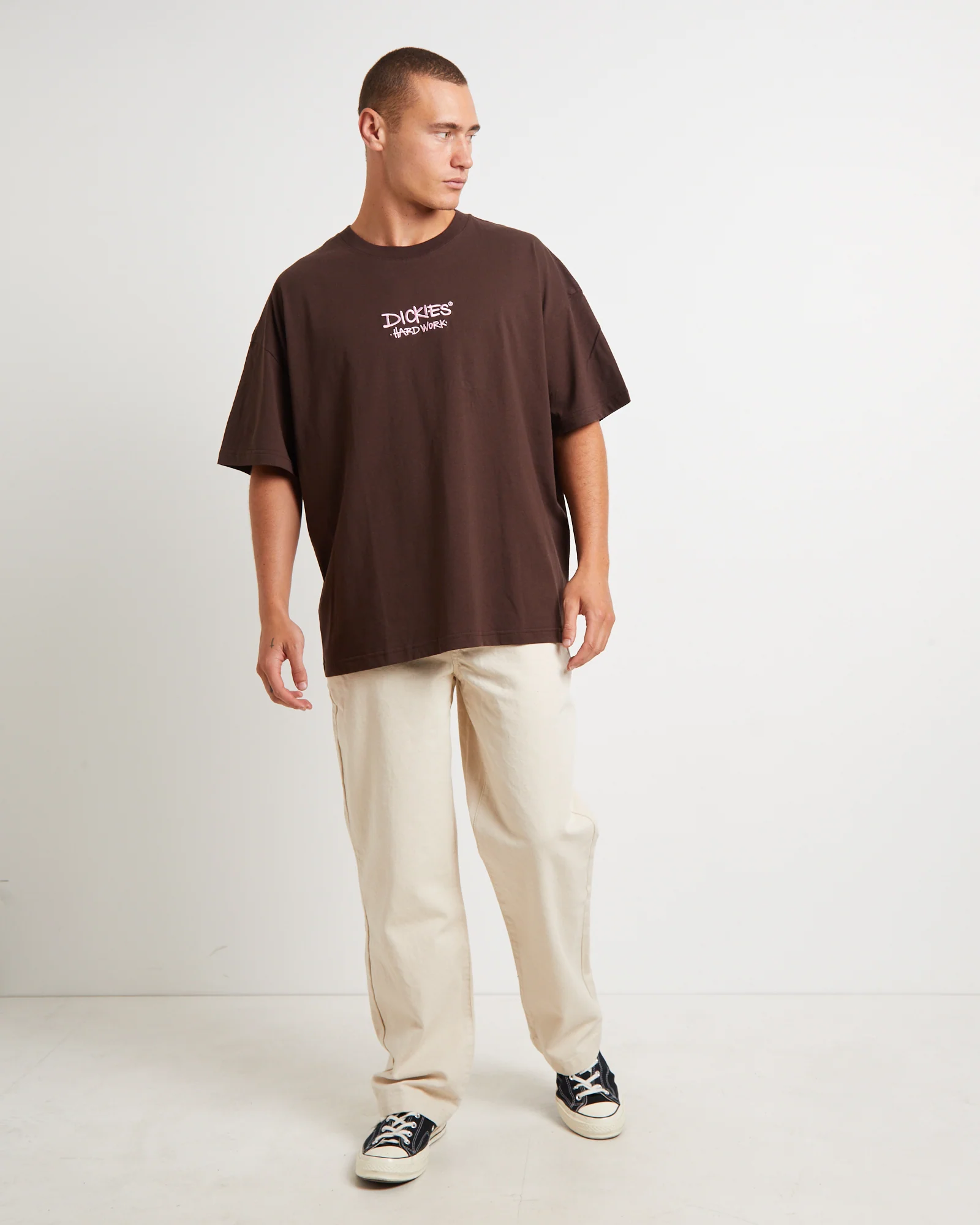 Beastly 330 Short Sleeve T-Shirt in Chocolate - Image 3