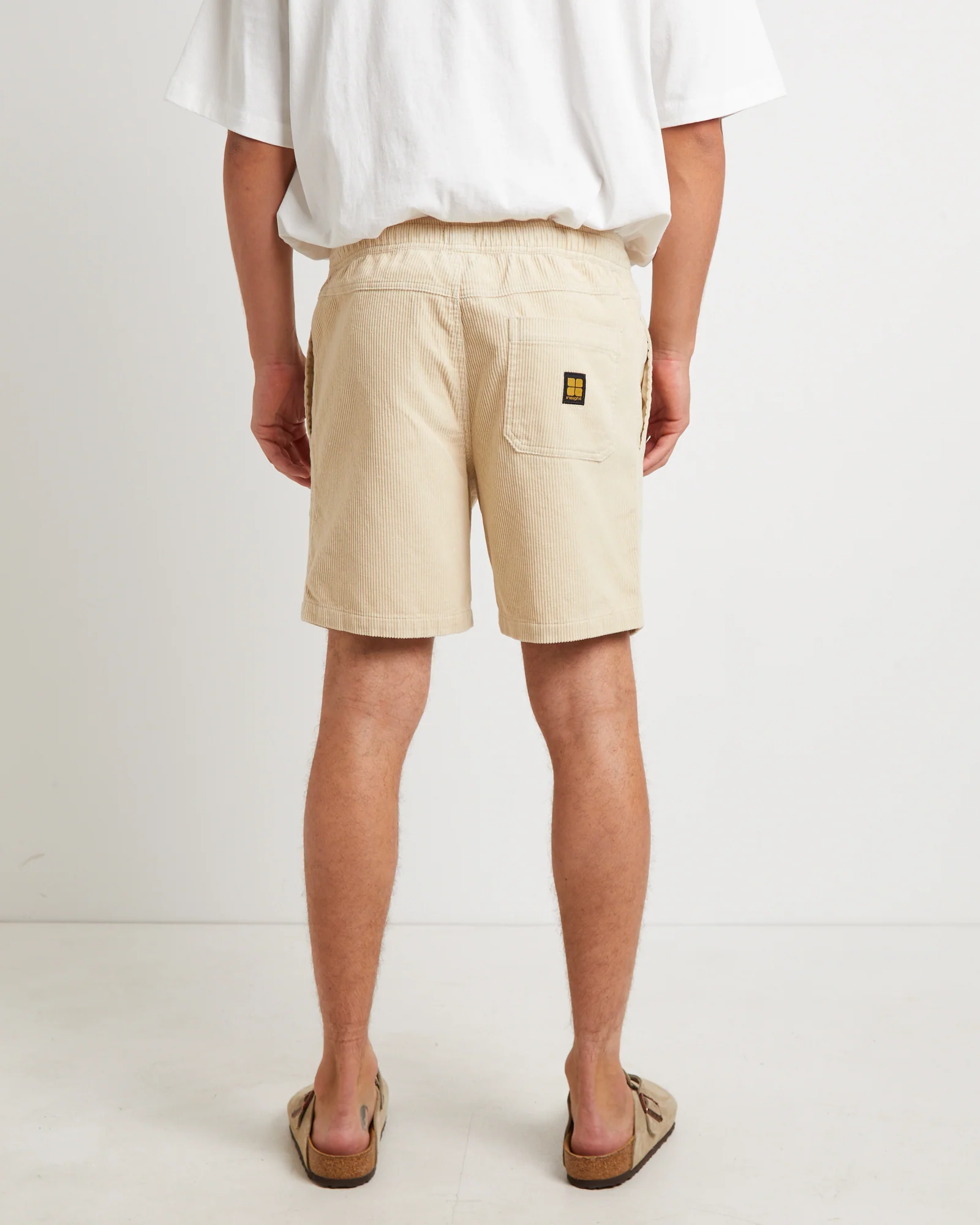 Bedford Cord Shorts in Latte - Image 2