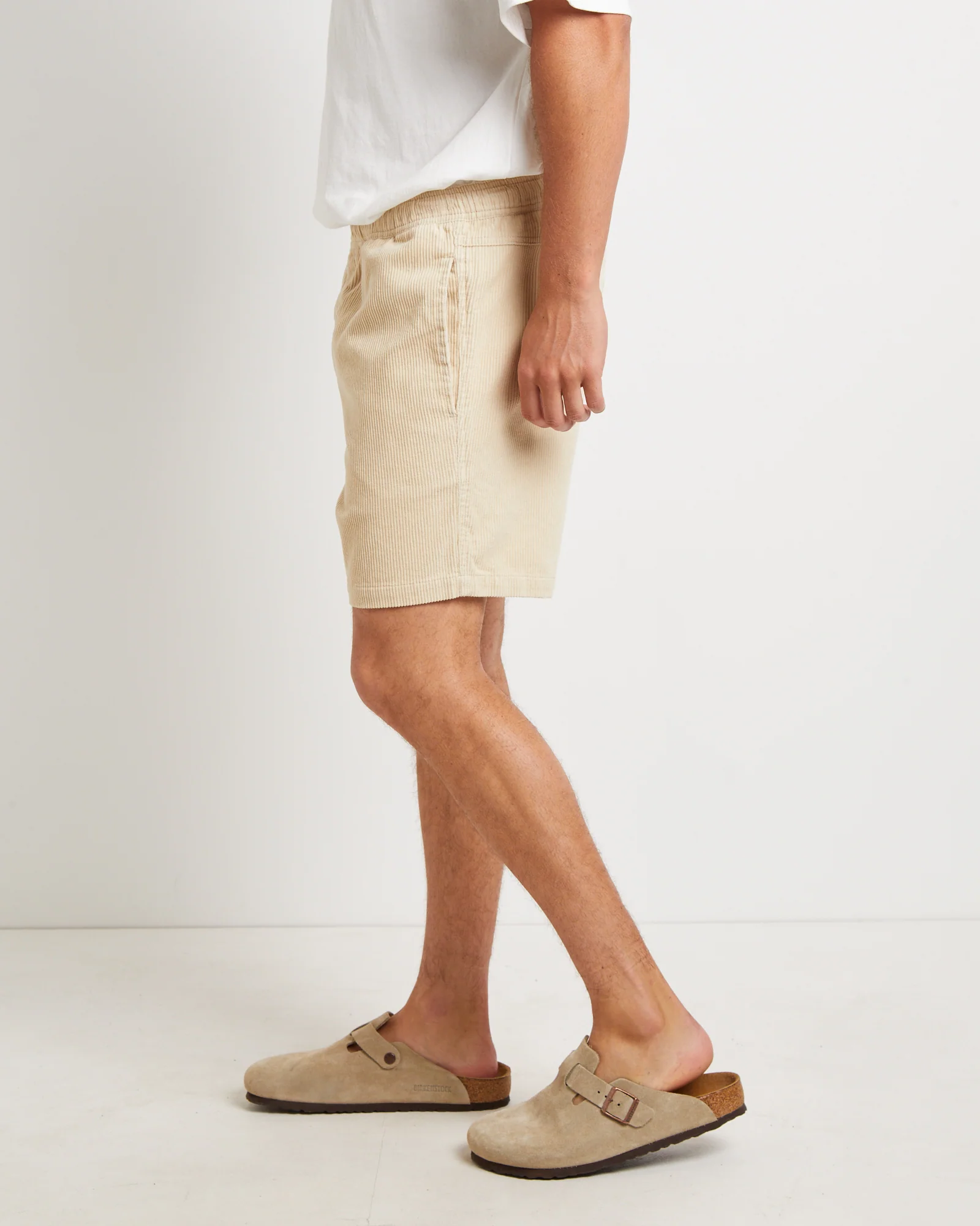Bedford Cord Shorts in Latte - Image 4