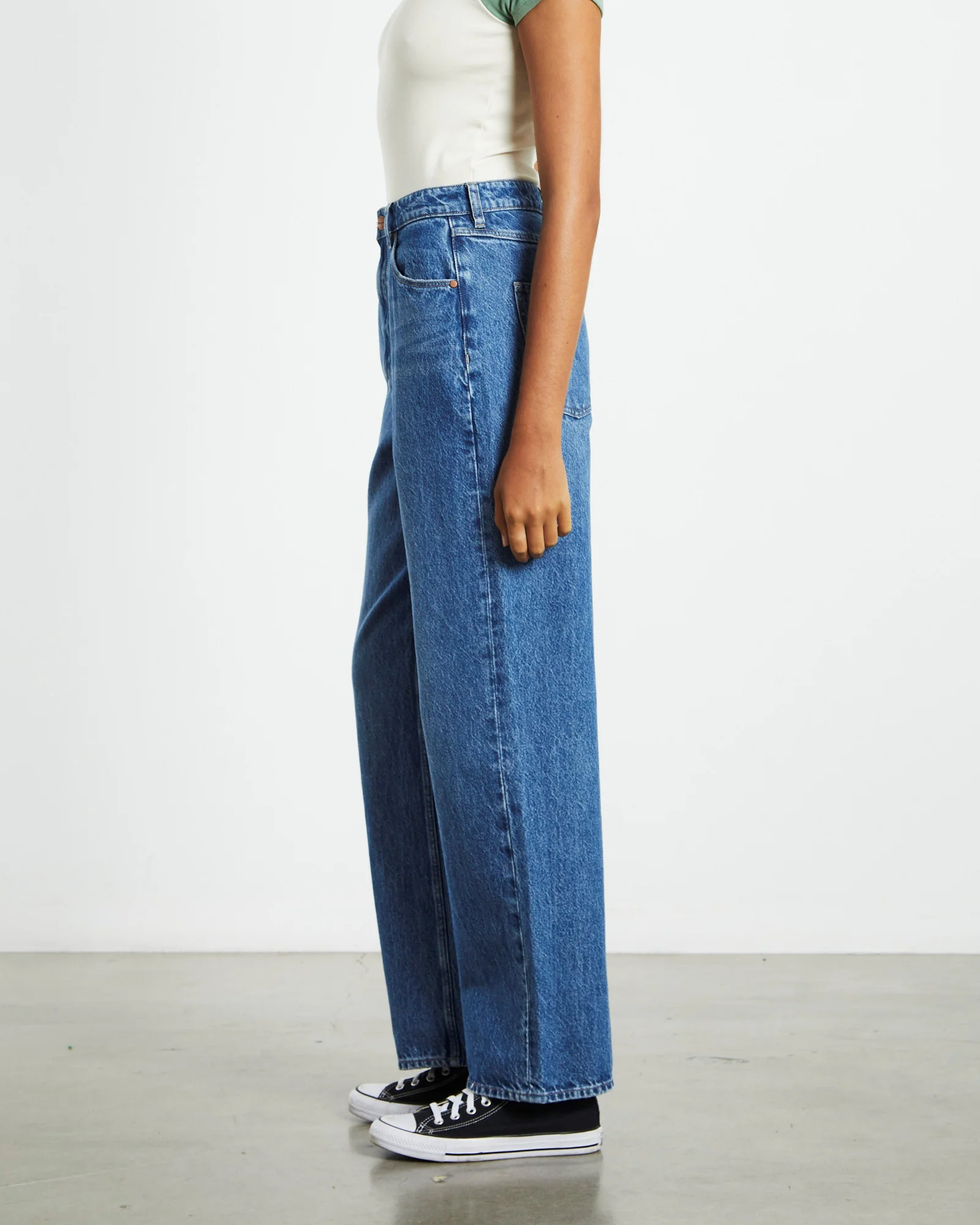 Bella Baggy Jeans Blue Flower - Image 3