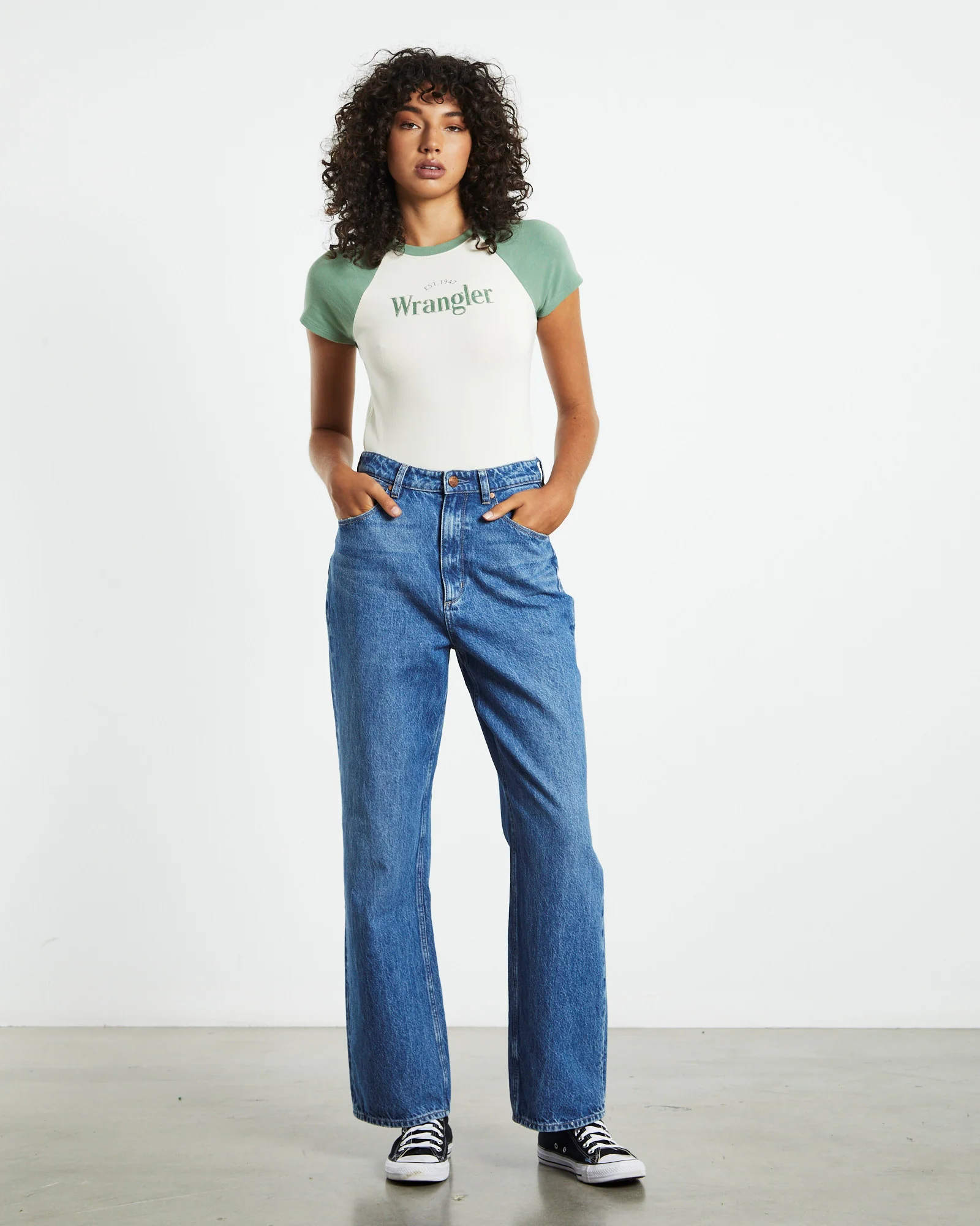 Bella Baggy Jeans Blue Flower - Image 4