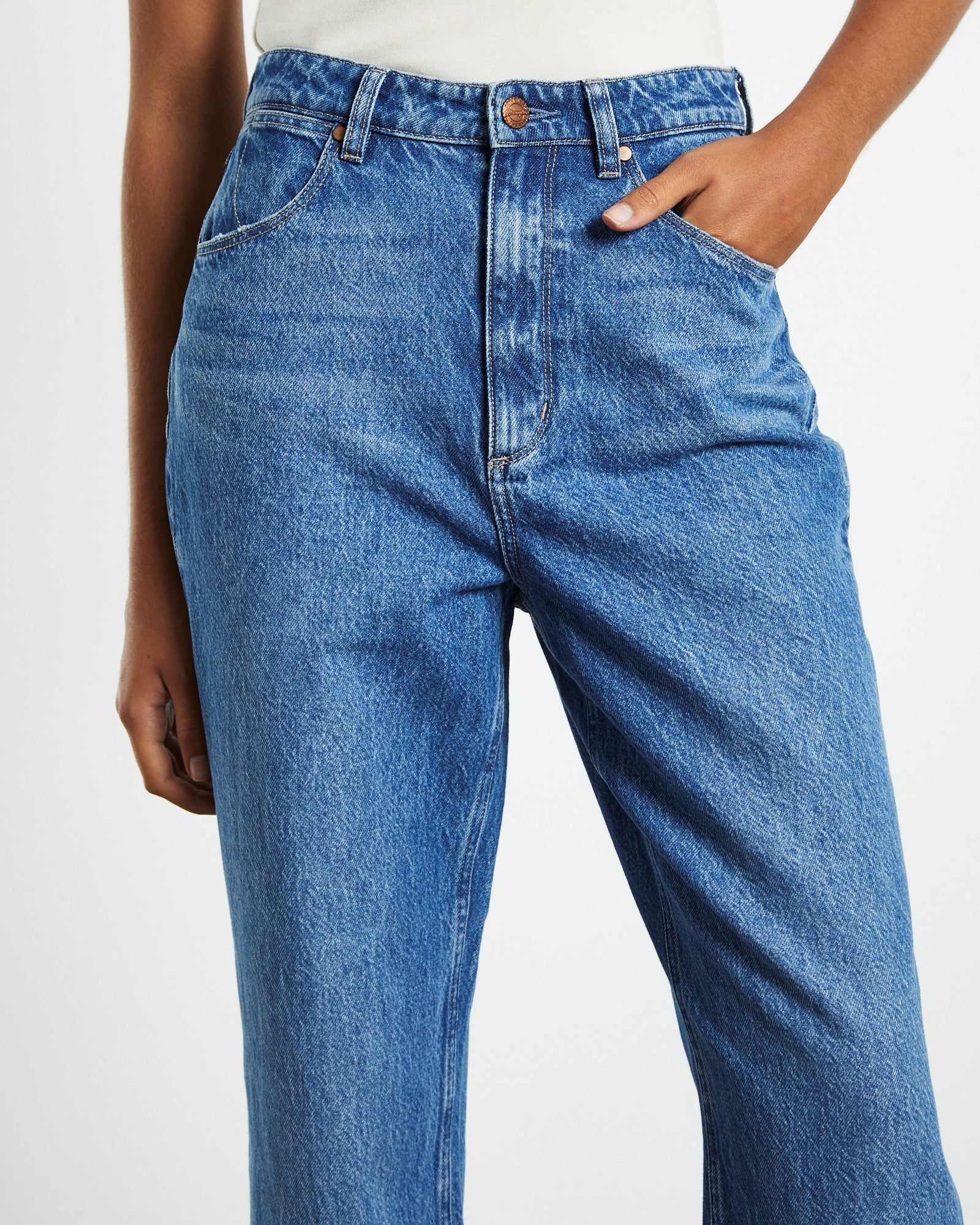 Bella Baggy Jeans Blue Flower - Image 5