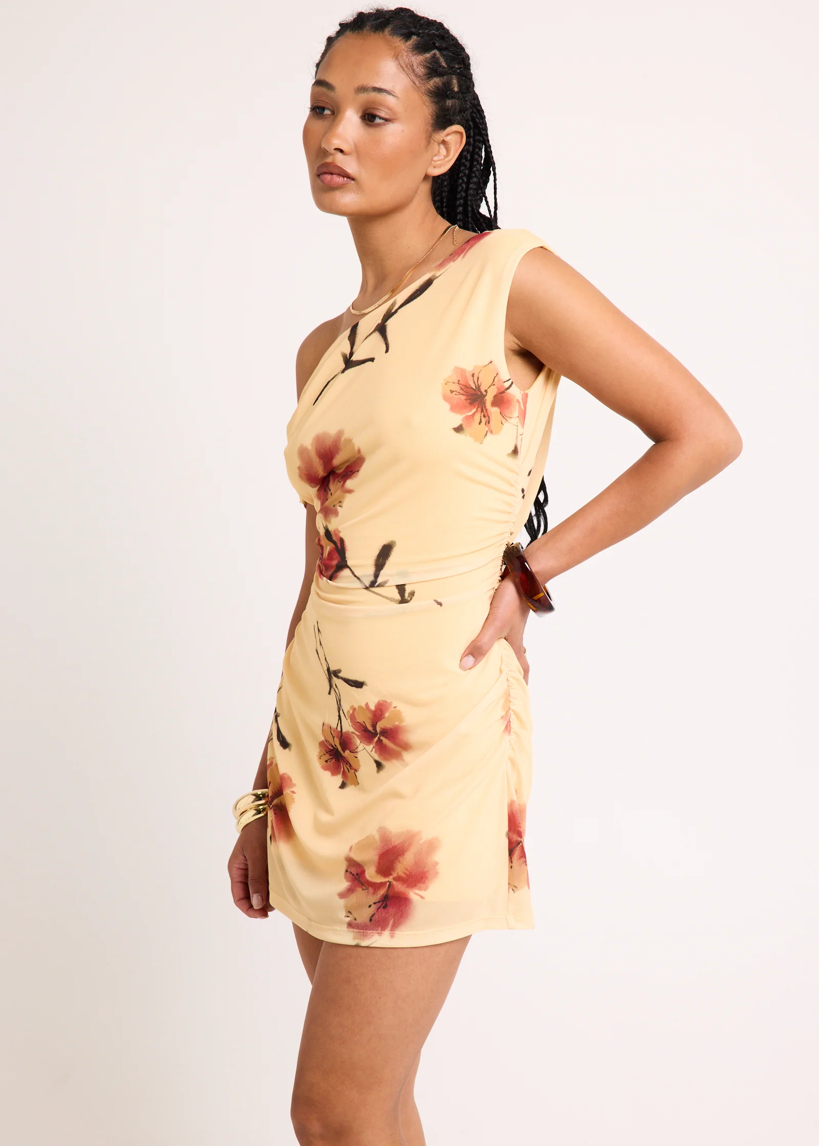 Bella Floral Mini Dress - Image 5