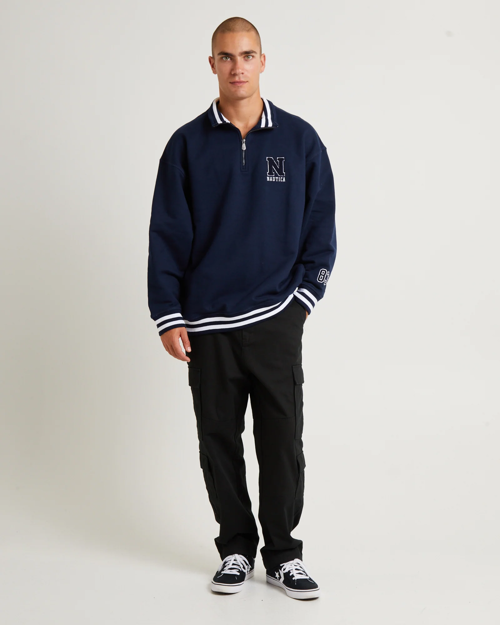 Beta 1/4 Zip Top Dark Navy - Image 3