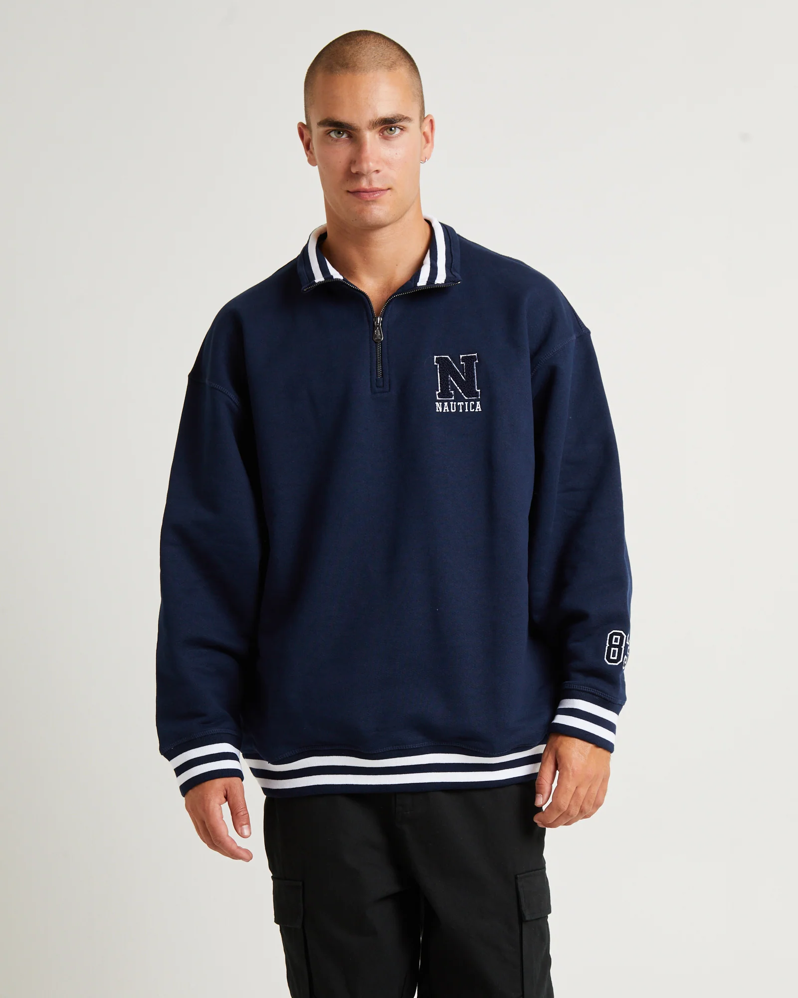 Beta 1/4 Zip Top Dark Navy - Image 4
