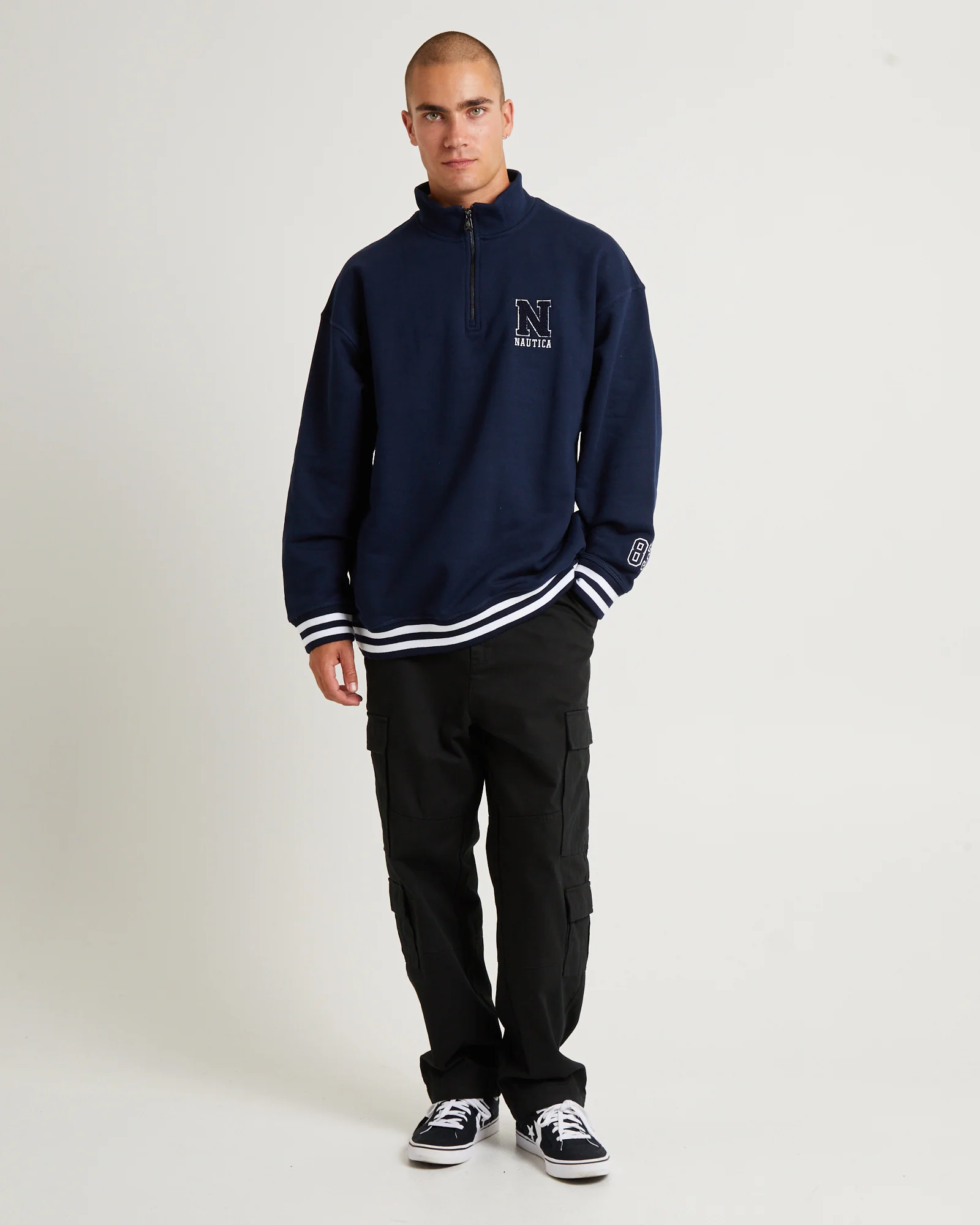 Beta 1/4 Zip Top Dark Navy - Image 5