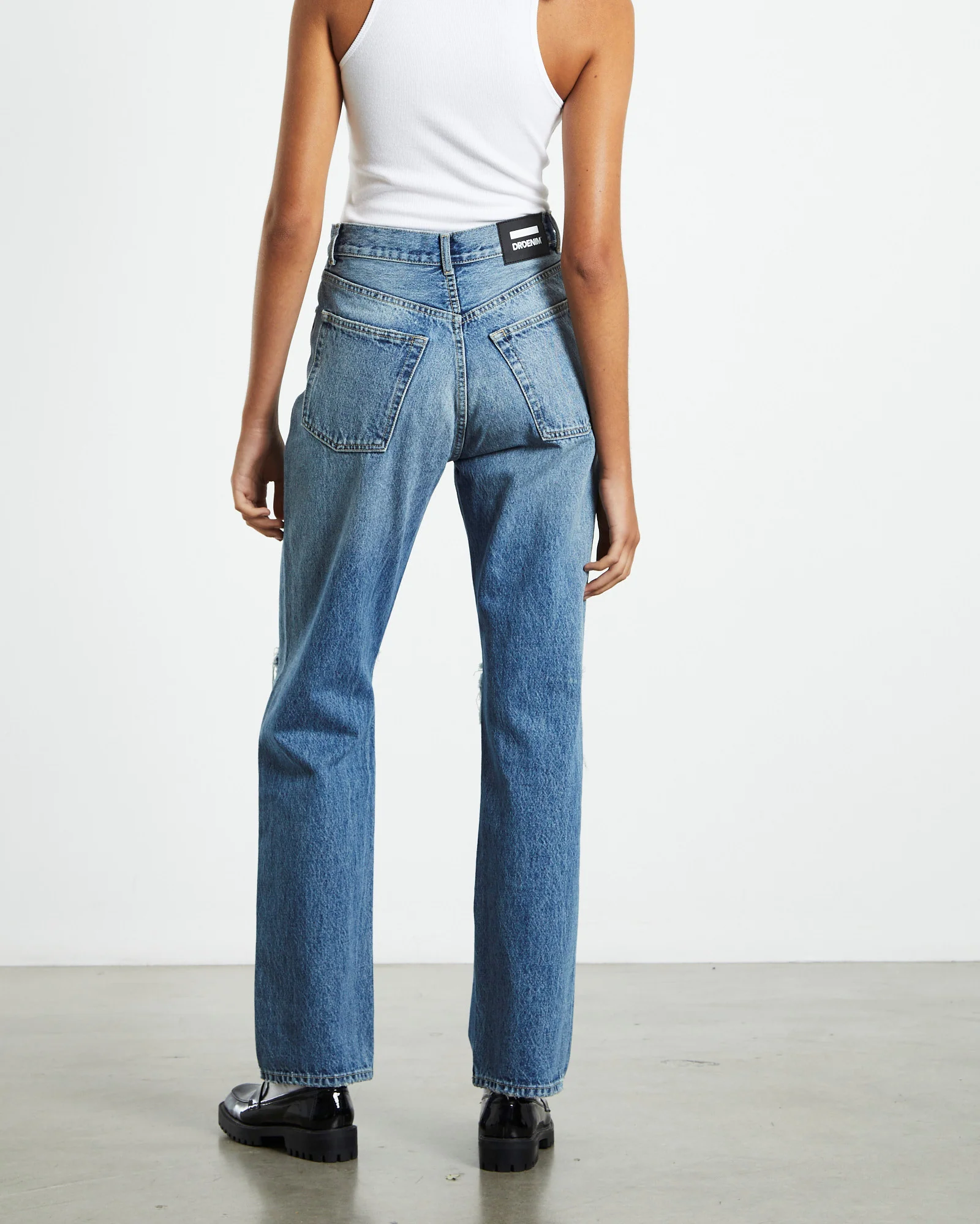 Beth Jeans Drift Mid Knee Gash - Image 2