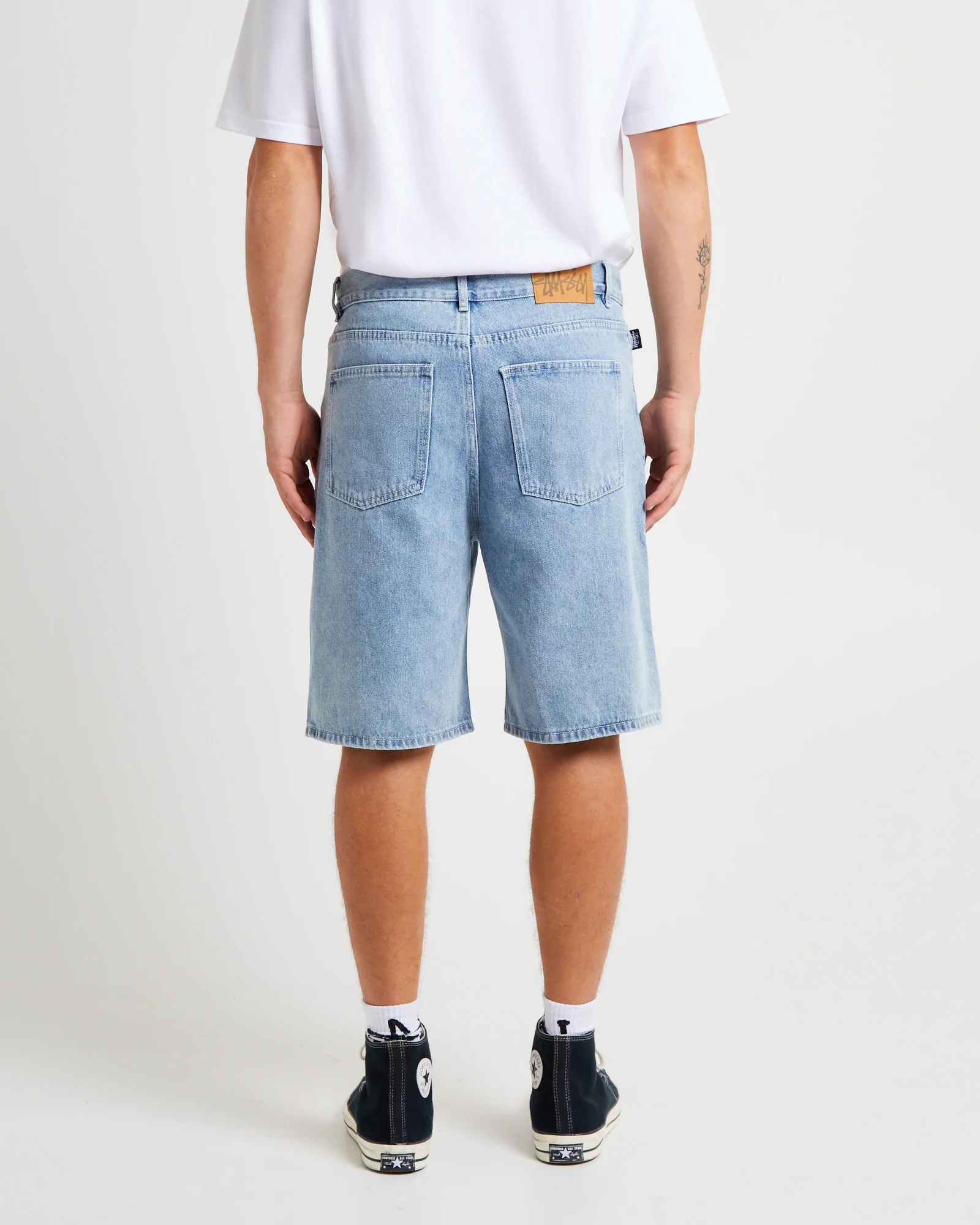 Big Ol Denim Shorts Light Blue - Image 2