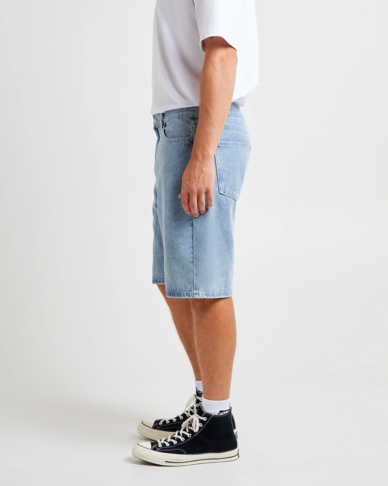 Big Ol Denim Shorts Light Blue - Image 5