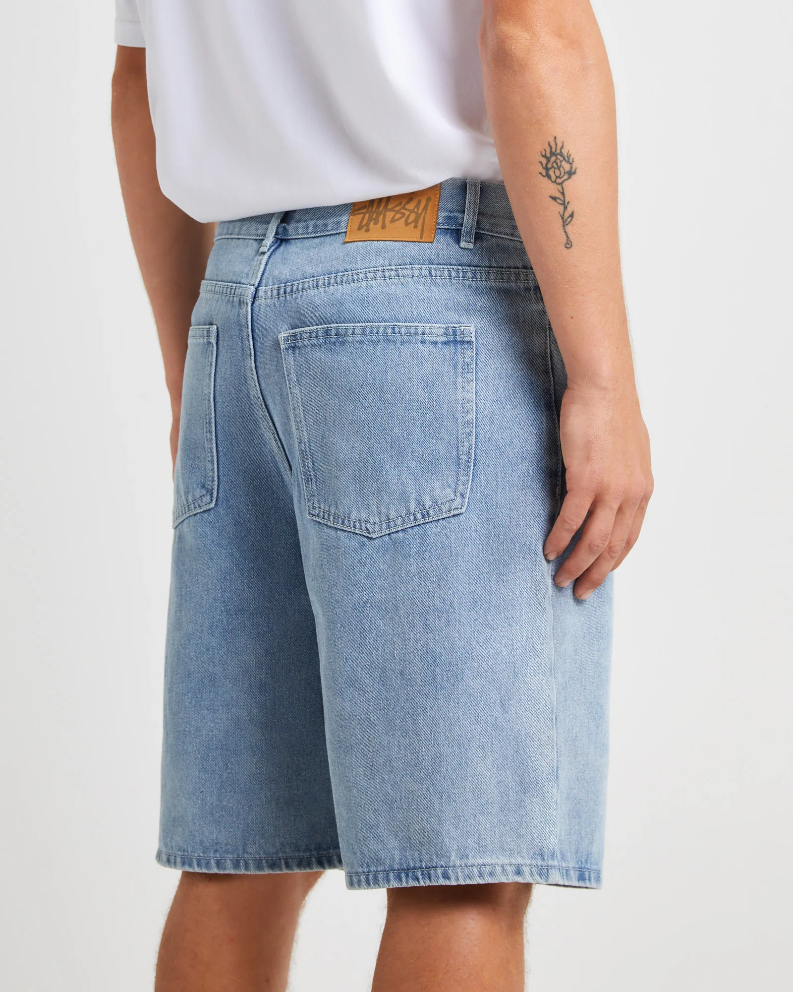 Big Ol Denim Shorts Light Blue - Image 6