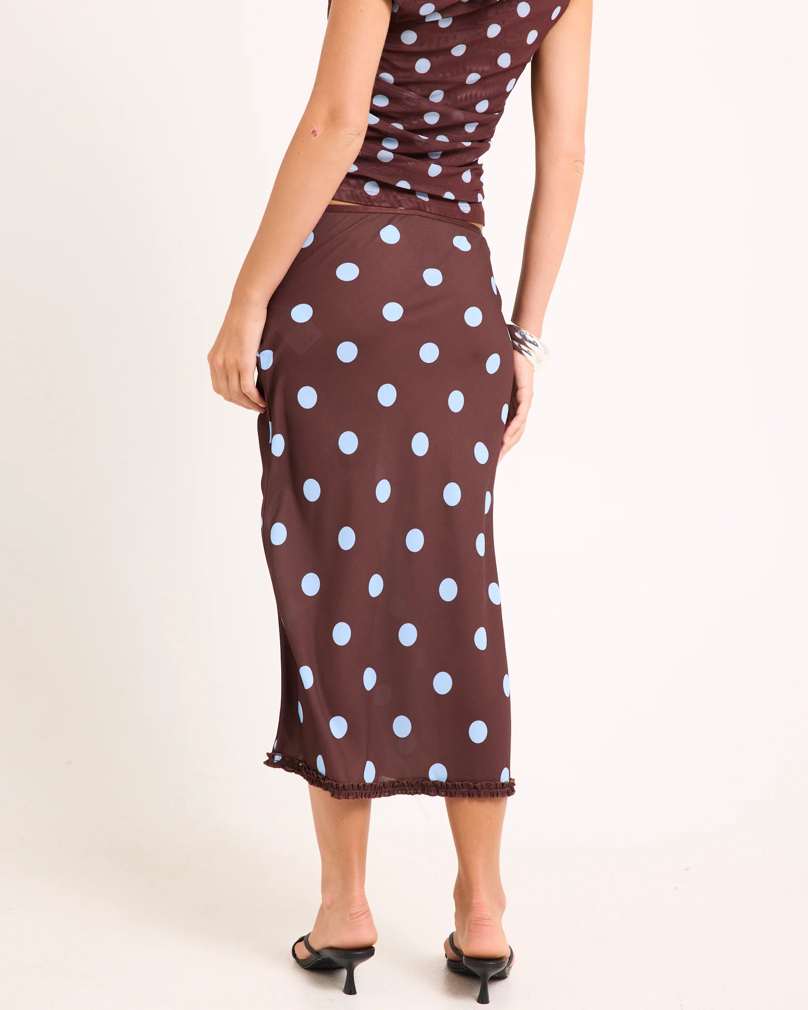 Bijou Polka Midi Skirt - Image 4