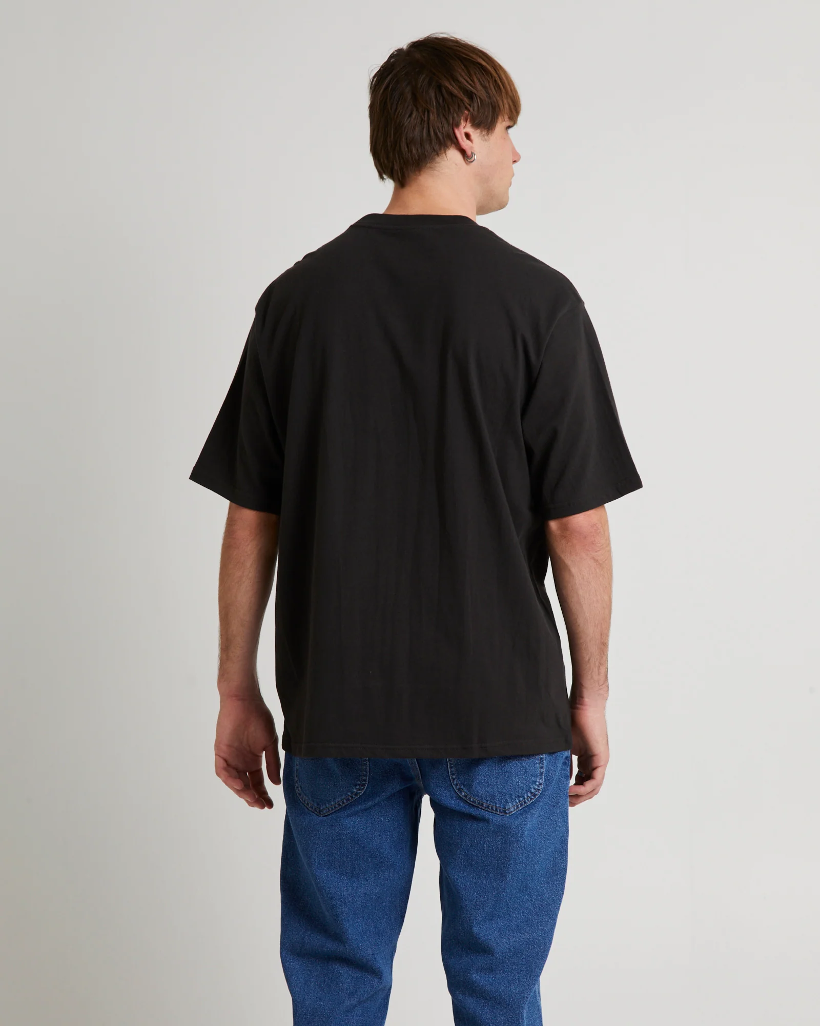 Billboards Baggy T-Shirt Worn Black - Image 2