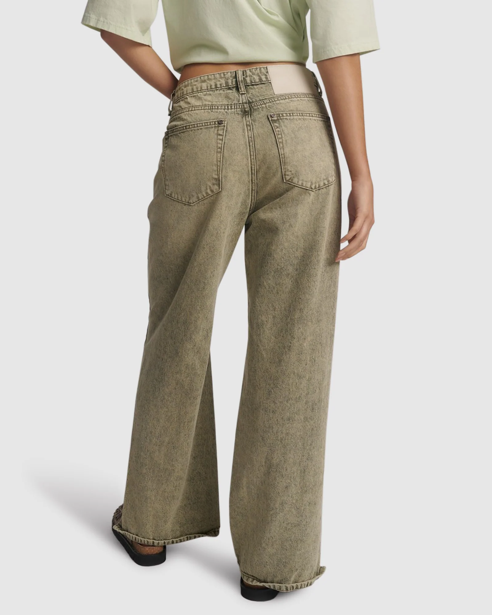 Billie Mid Waist Long Rise Straight Leg Denim Jeans - Image 2