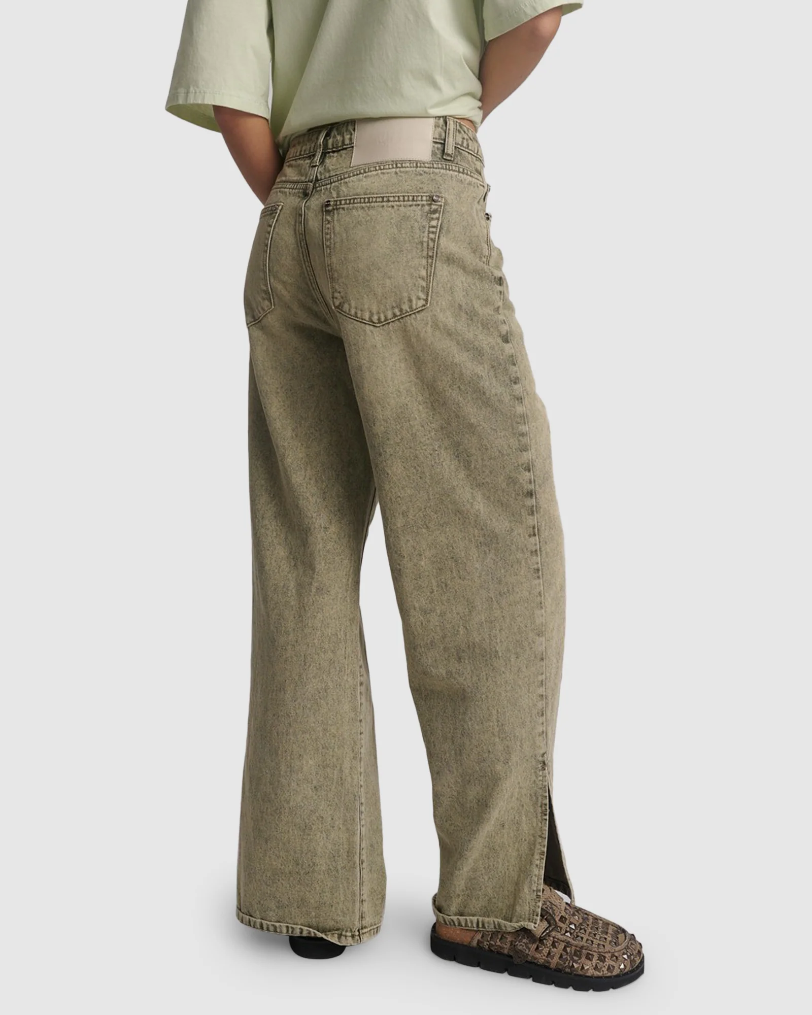 Billie Mid Waist Long Rise Straight Leg Denim Jeans - Image 5