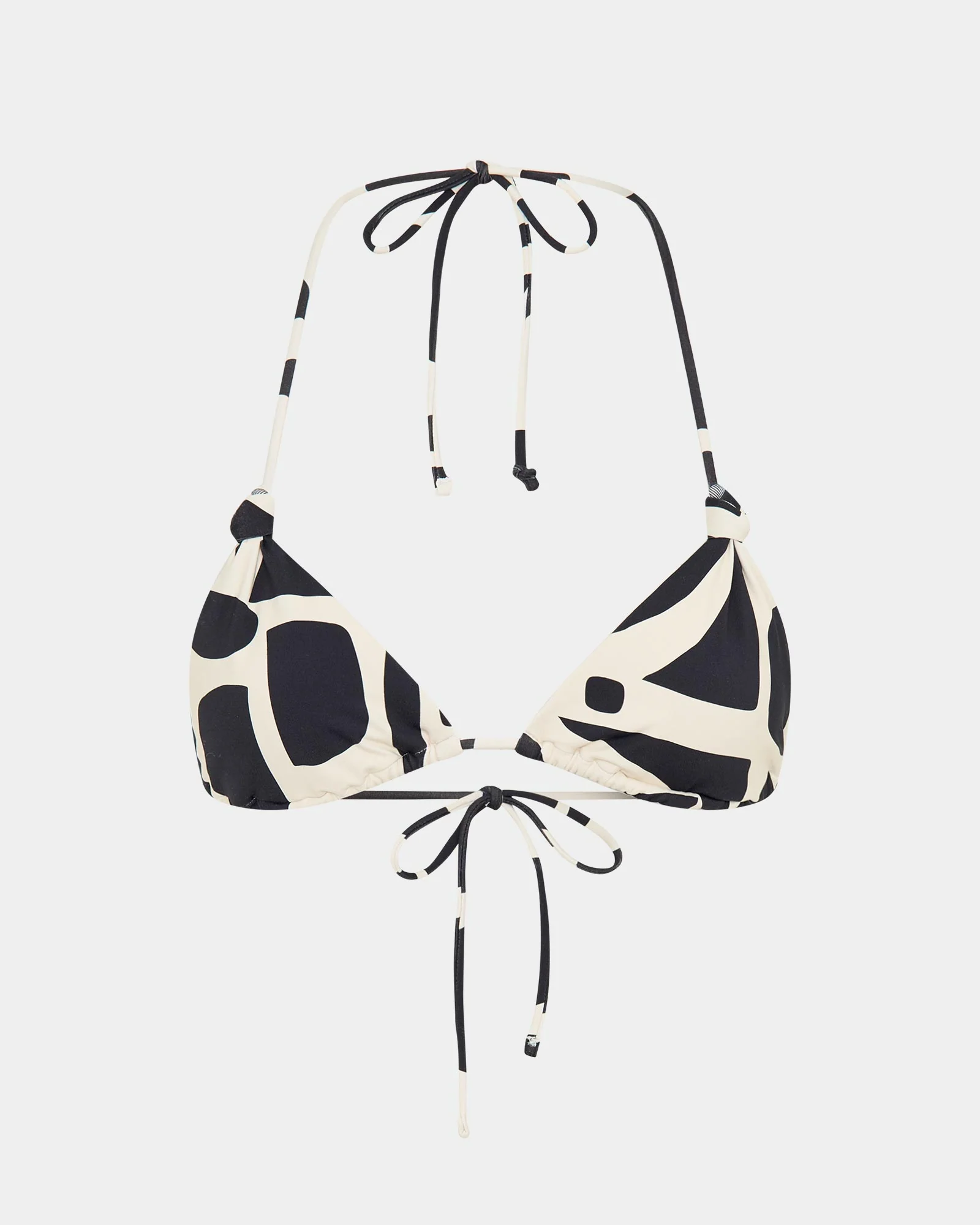 Bindi Contrast Knot Halter Bikini Set - Image 5