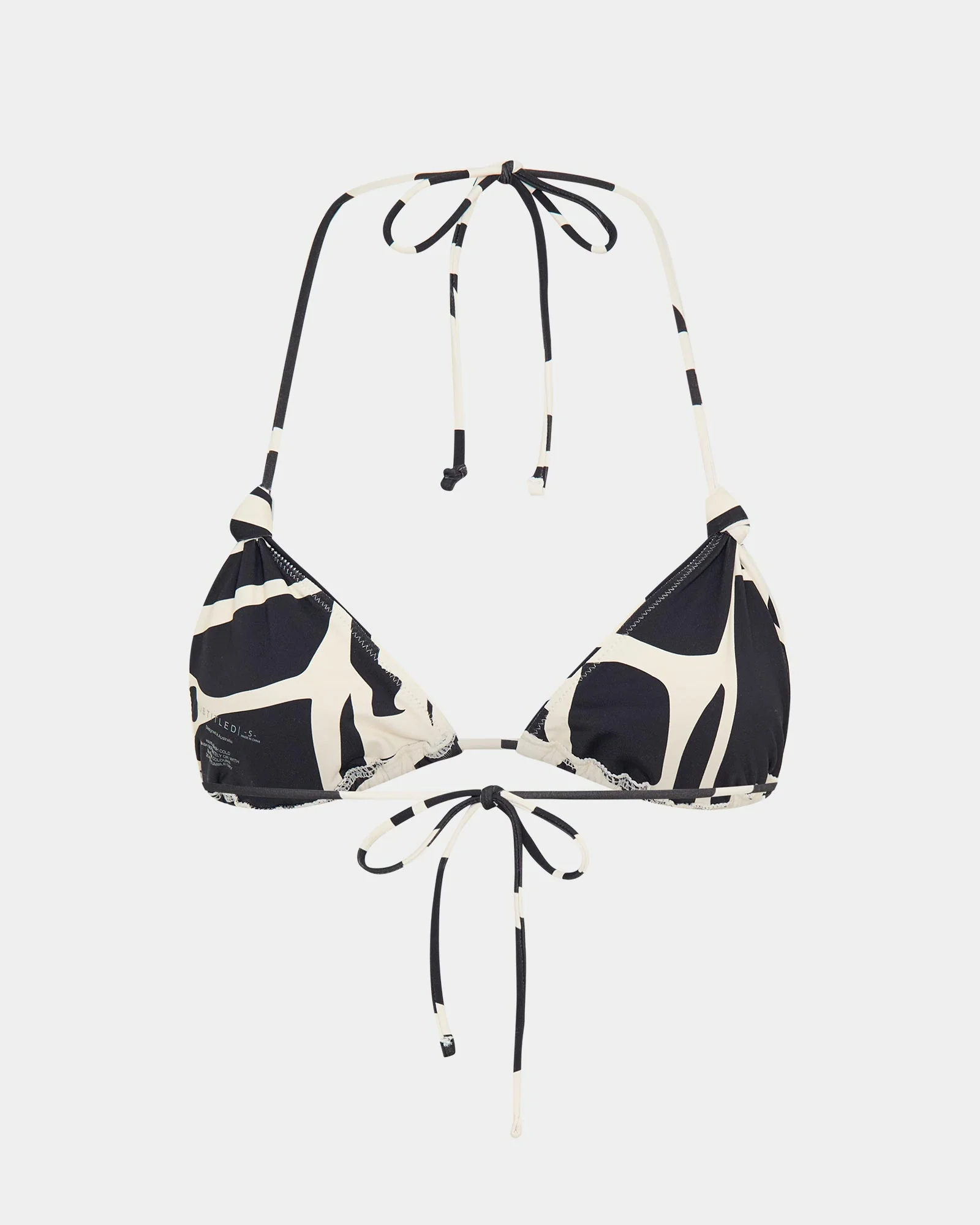 Bindi Contrast Knot Halter Bikini Set - Image 6