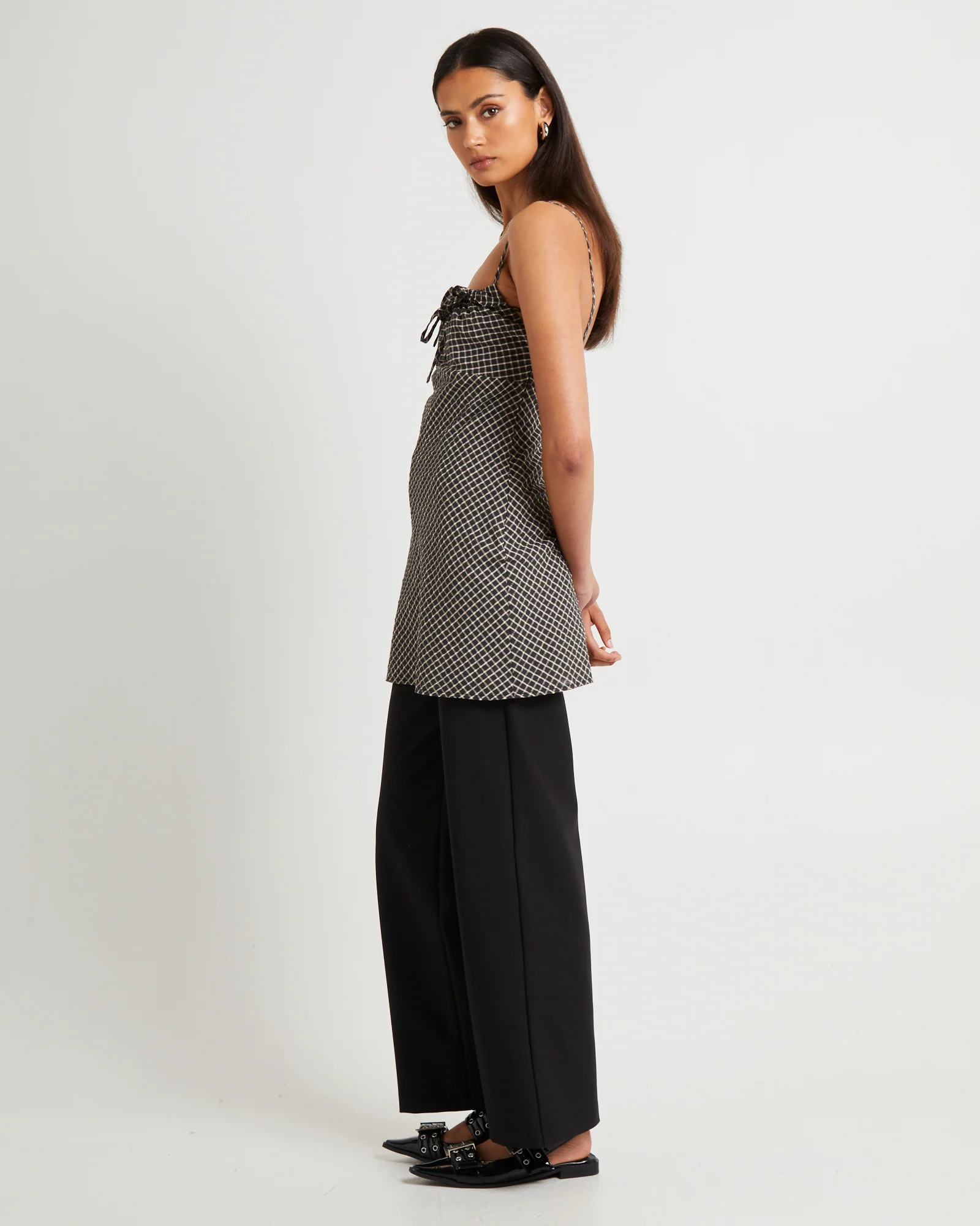 Birby Check Mini Dress - Image 4