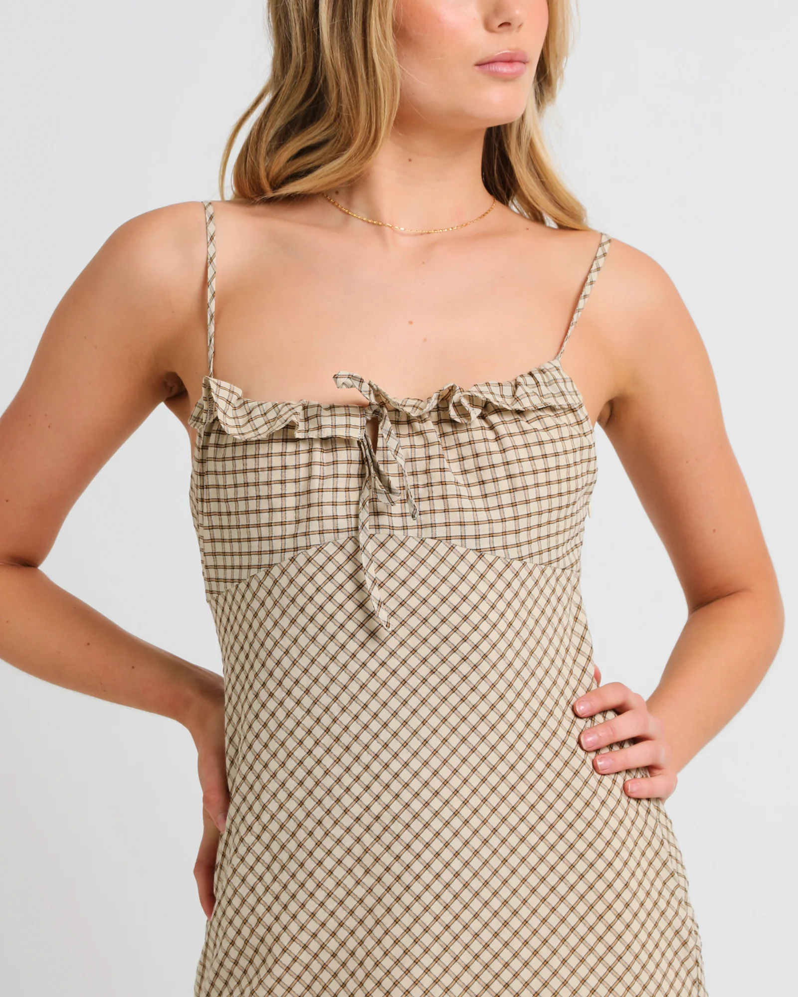 Birby Check Mini Dress - Image 5