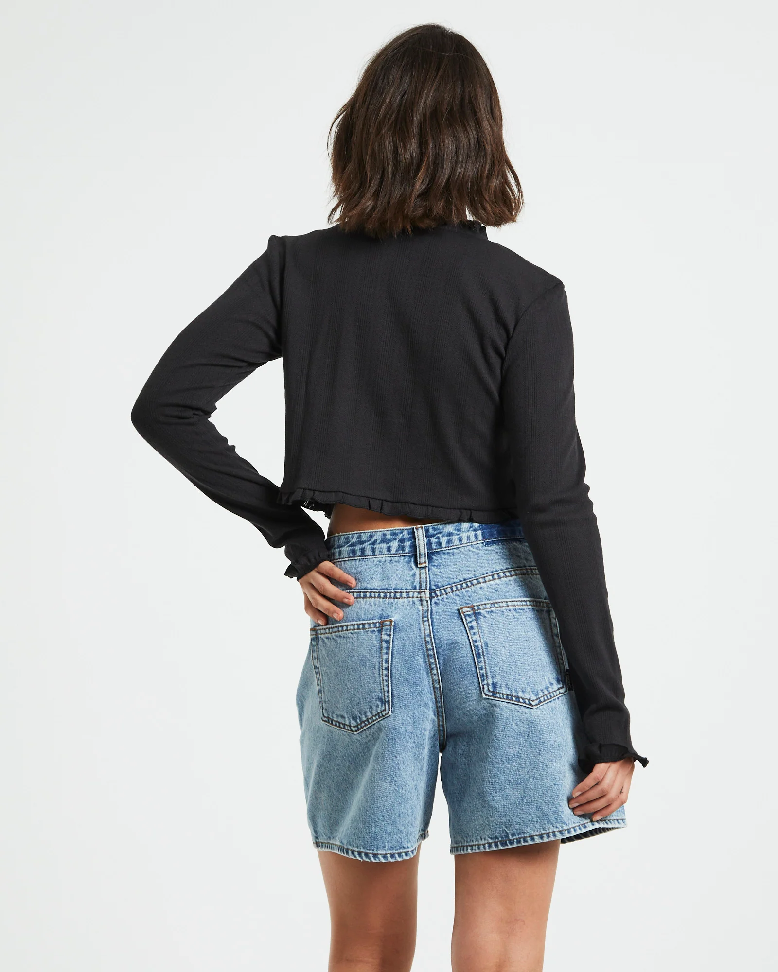 Bitter Sweet Cardigan in Black - Image 2
