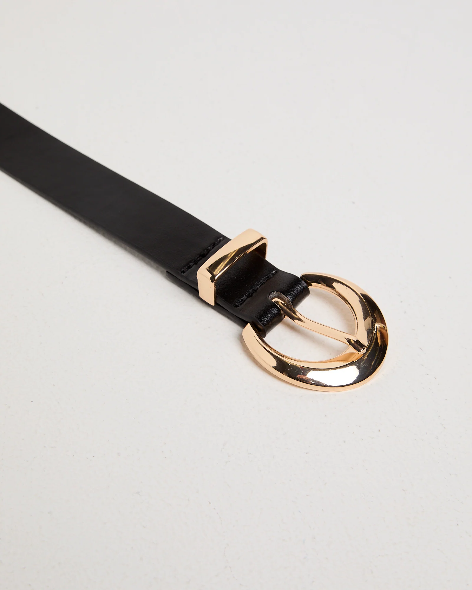 Black/Gold Buckle Belt - Image 2