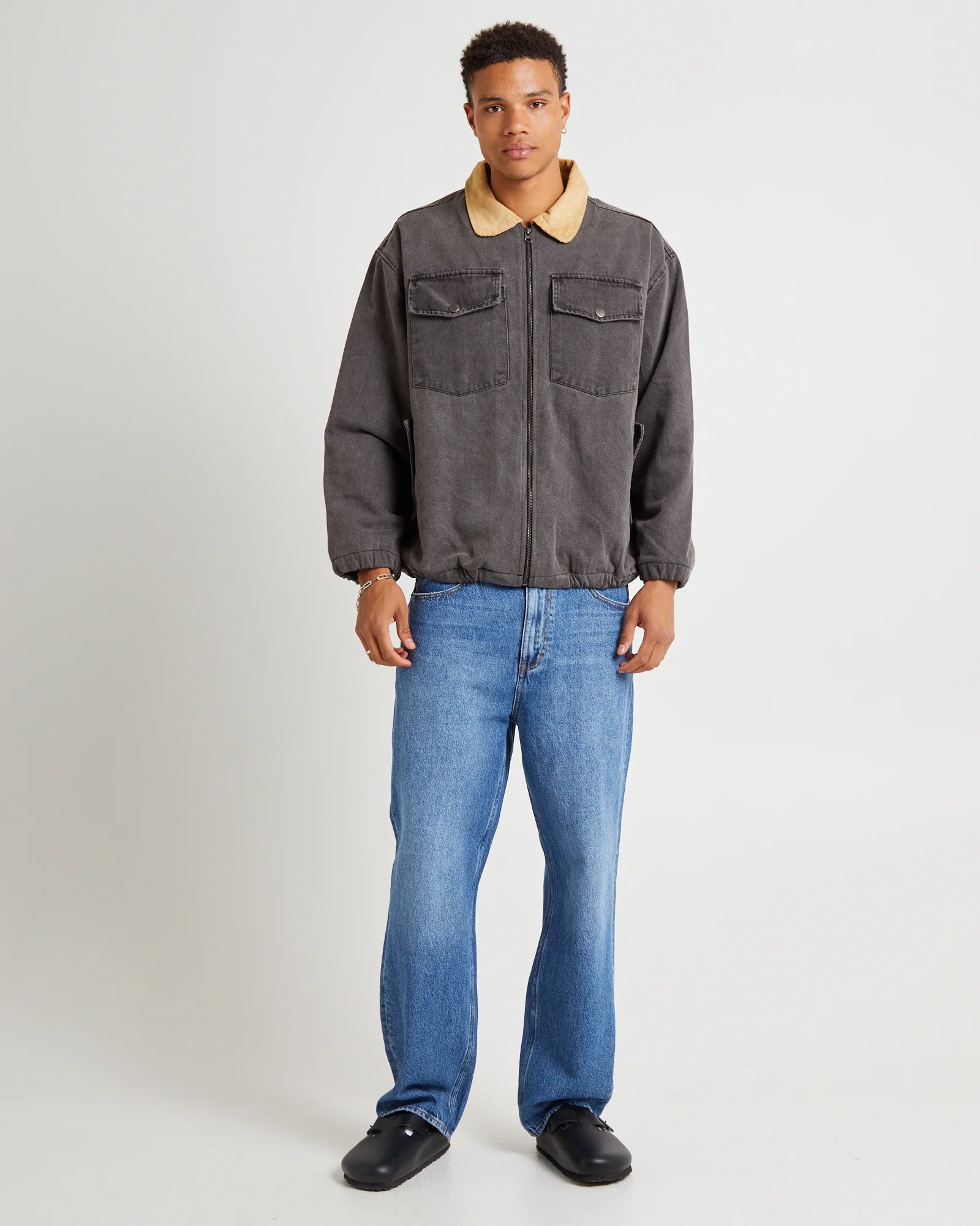 Blackbird Denim Jacket Washed Black - Image 3
