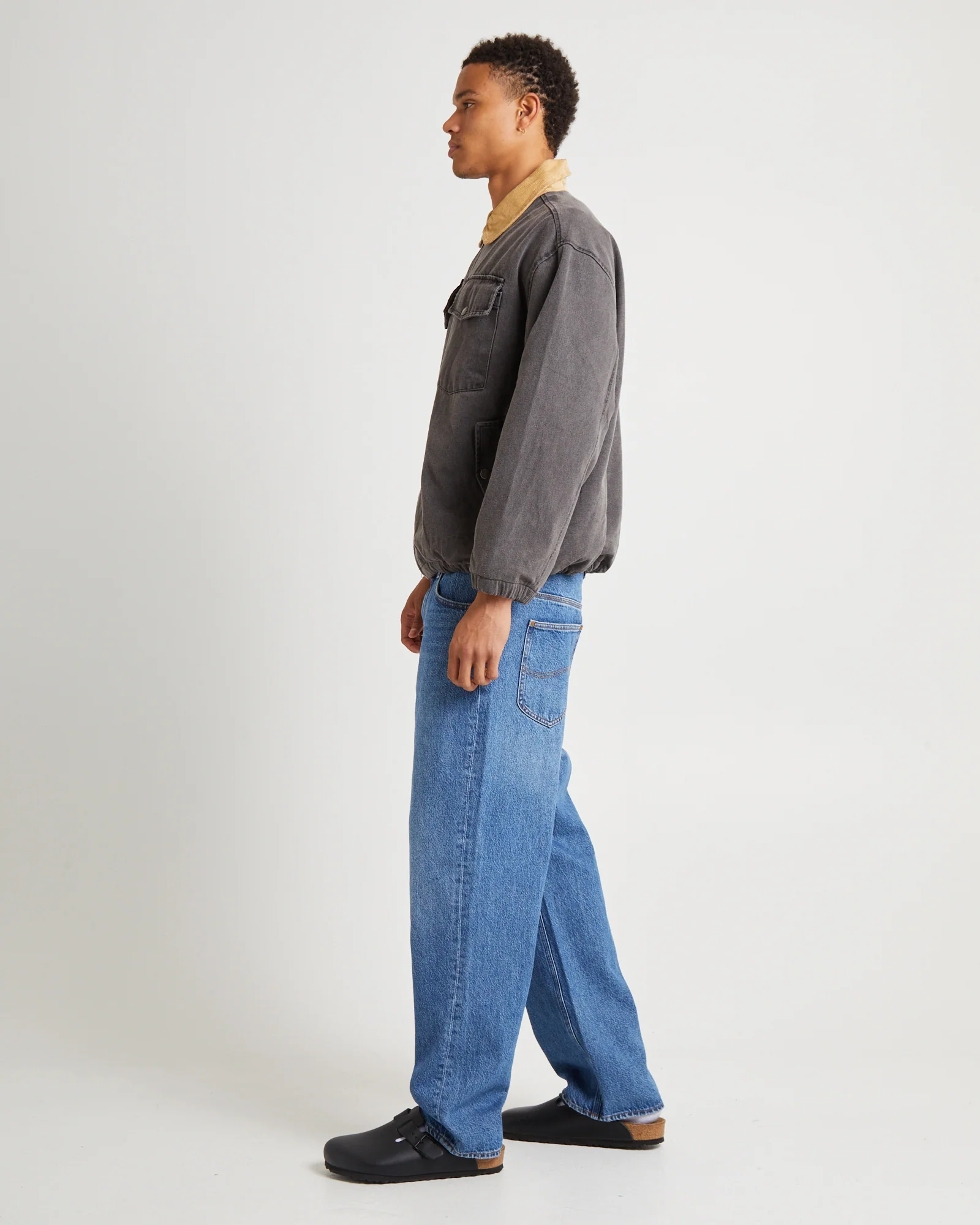 Blackbird Denim Jacket Washed Black - Image 4