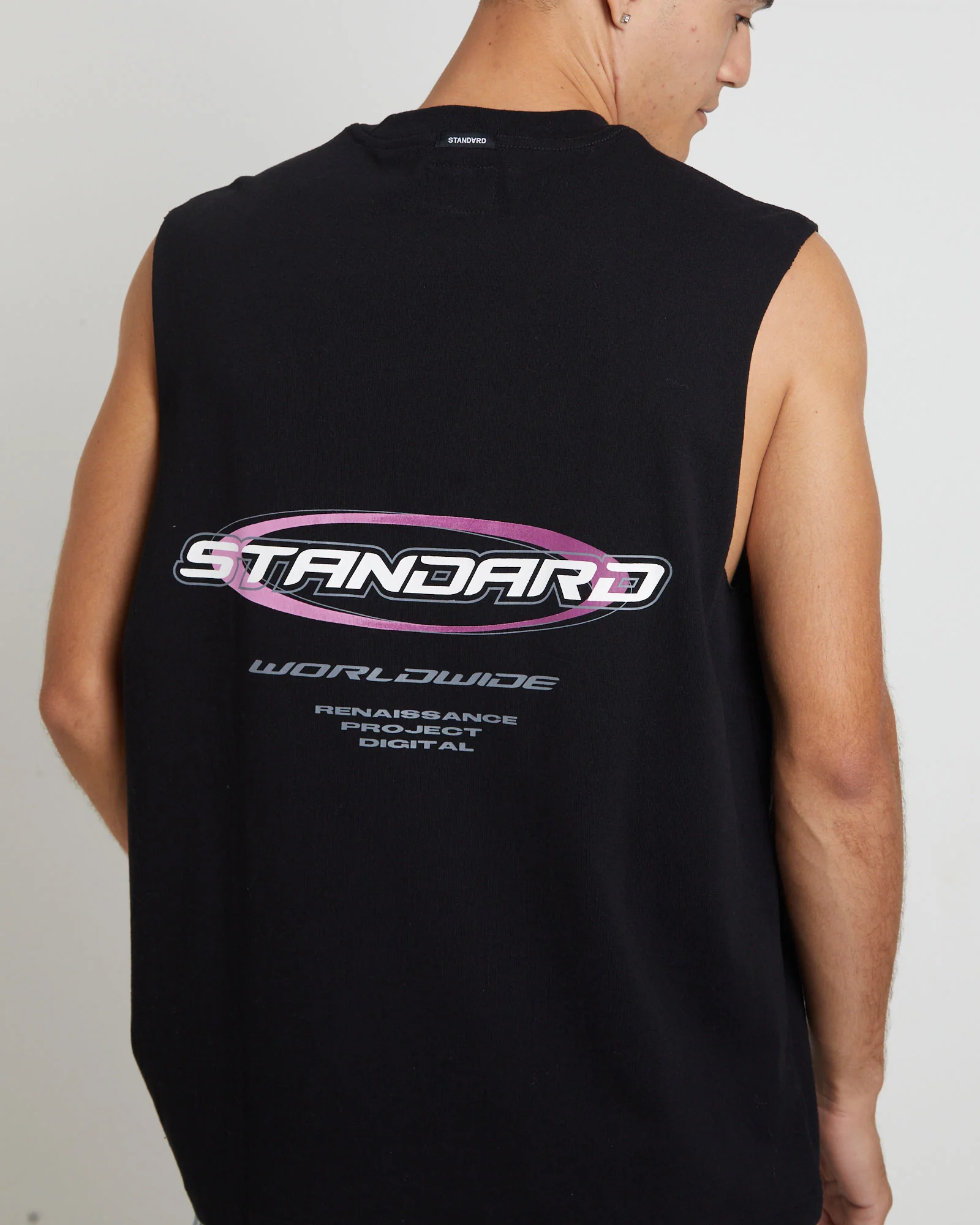 Blade Muscle Tee in Black - Image 5