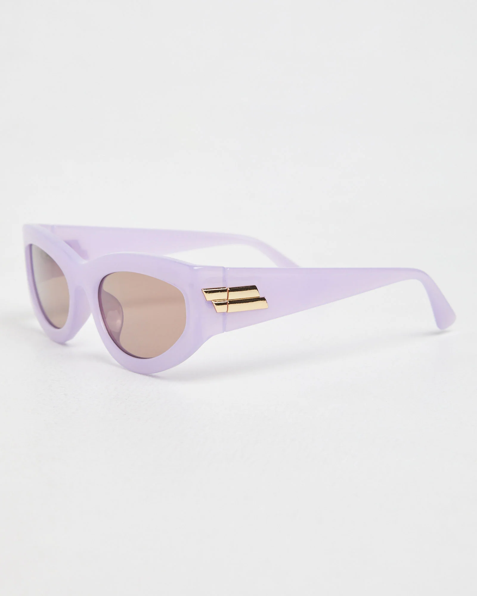 Blake Rectangle Sunglasses in Purple - Image 3