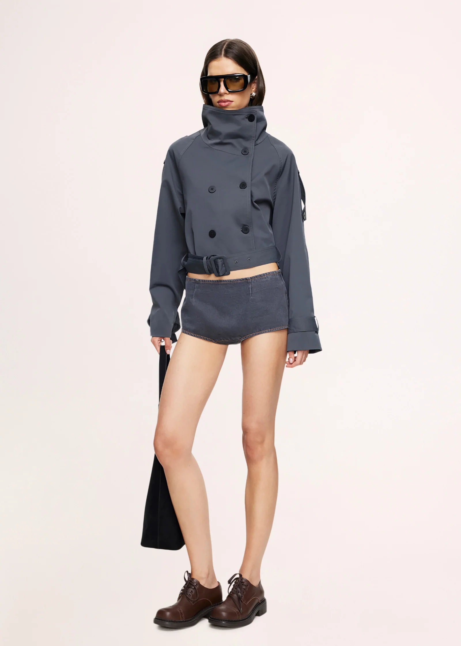 Blanc Cropped Trench - Image 5