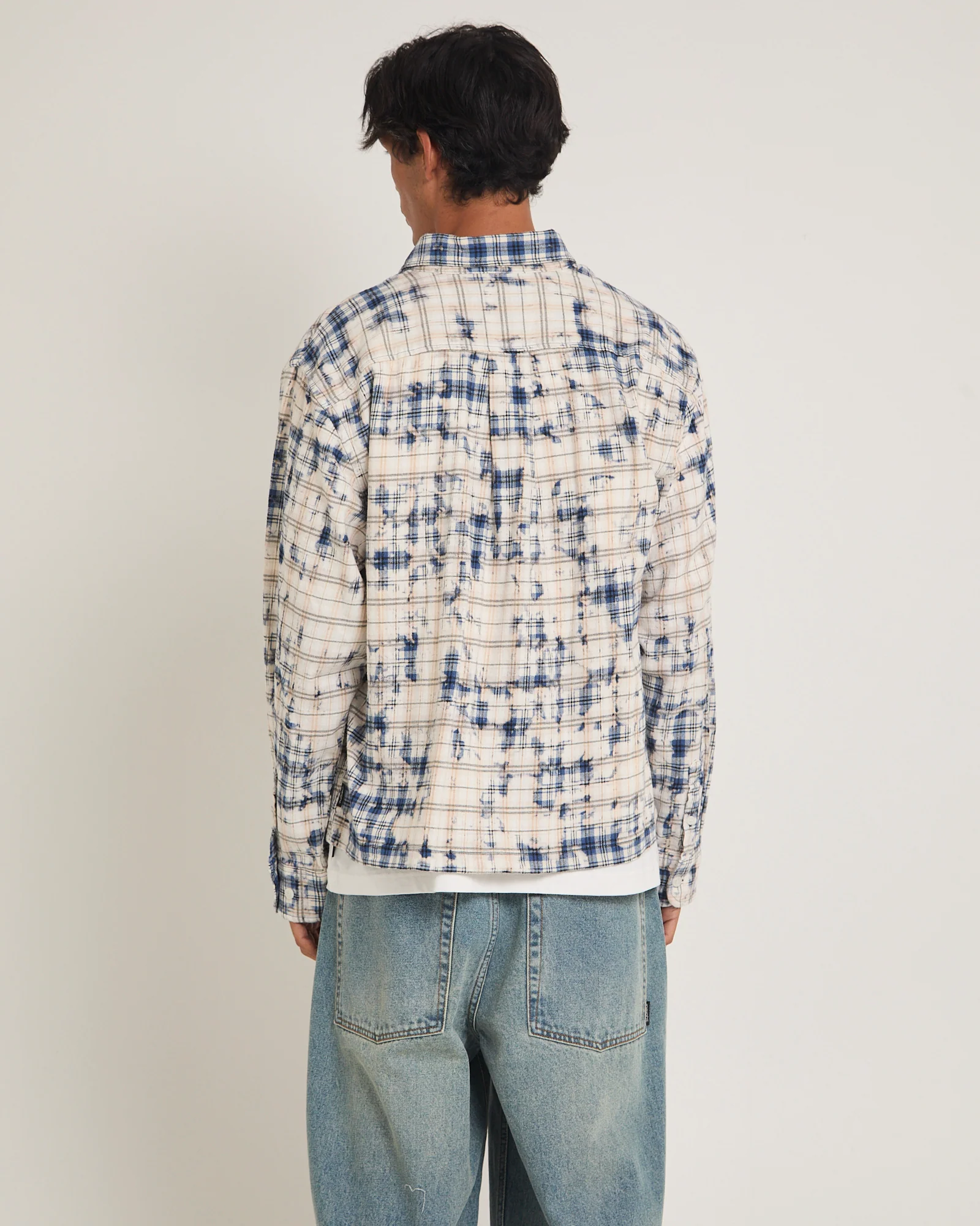 Bleached Flannel Long Sleeve Shirt - Image 2