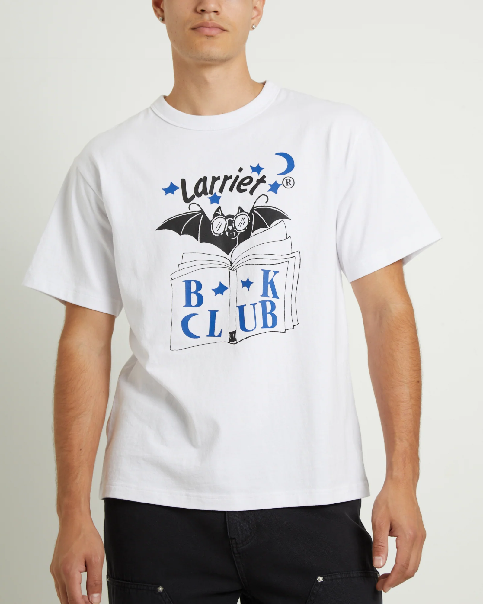 Blind As A Bat Short Sleeve T-Shirt in White - Image 4
