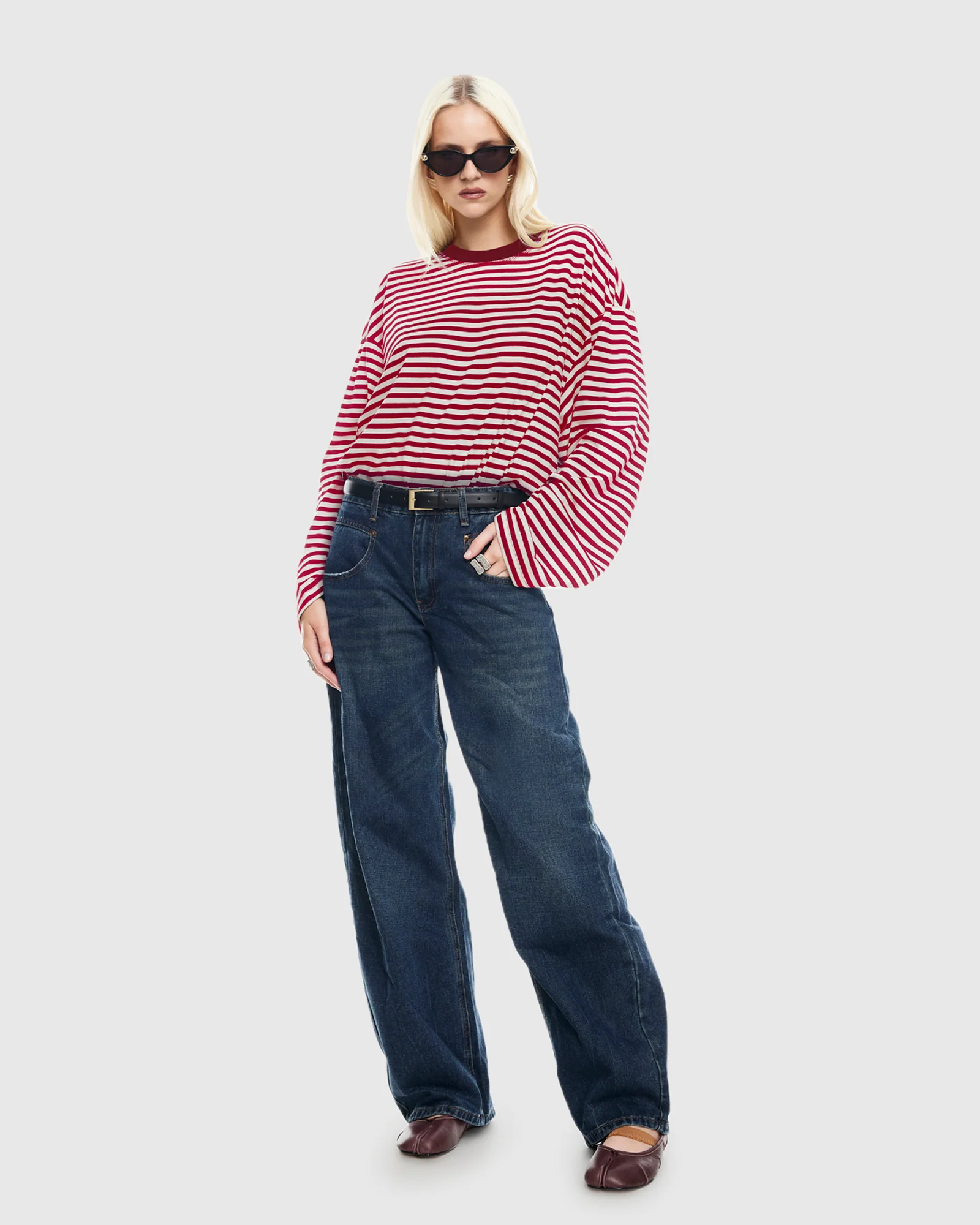 Bloom Long Sleeve Stripe Top - Image 4