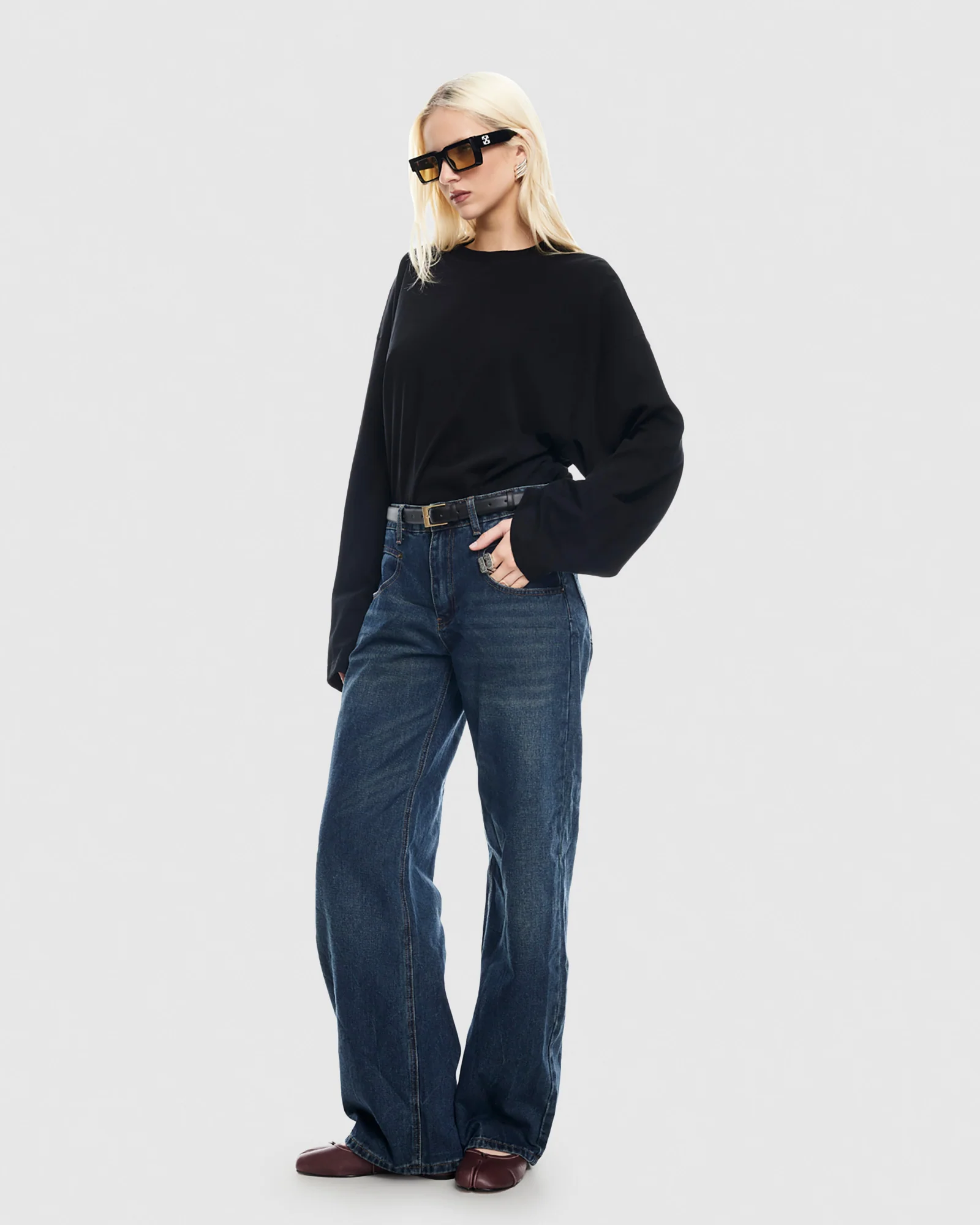 Bloom Solid Long Sleeve Top - Image 3