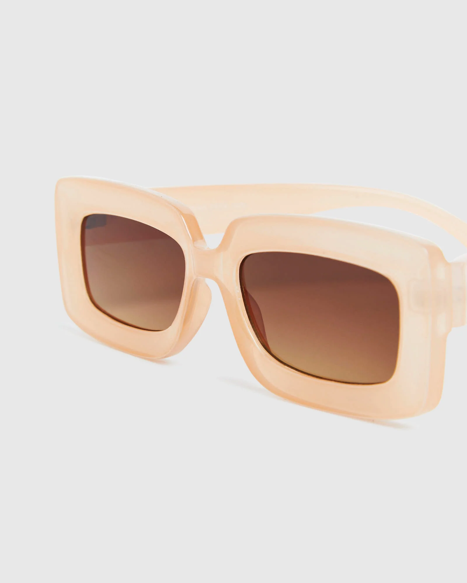 Blurred Sunglasses Peach/Brown - Image 4