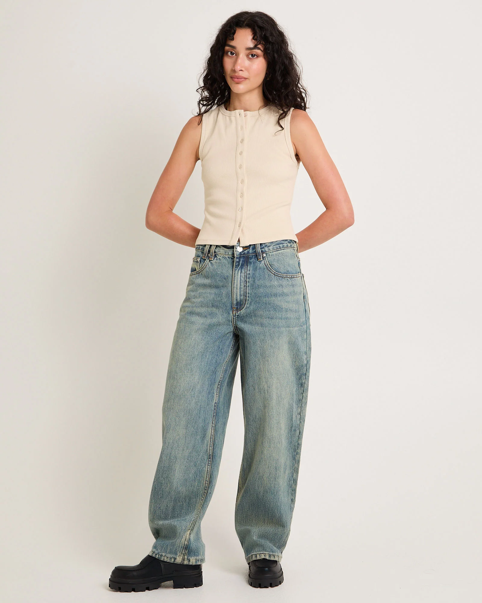 Bobby Baggy Dad Denim Jeans - Image 3