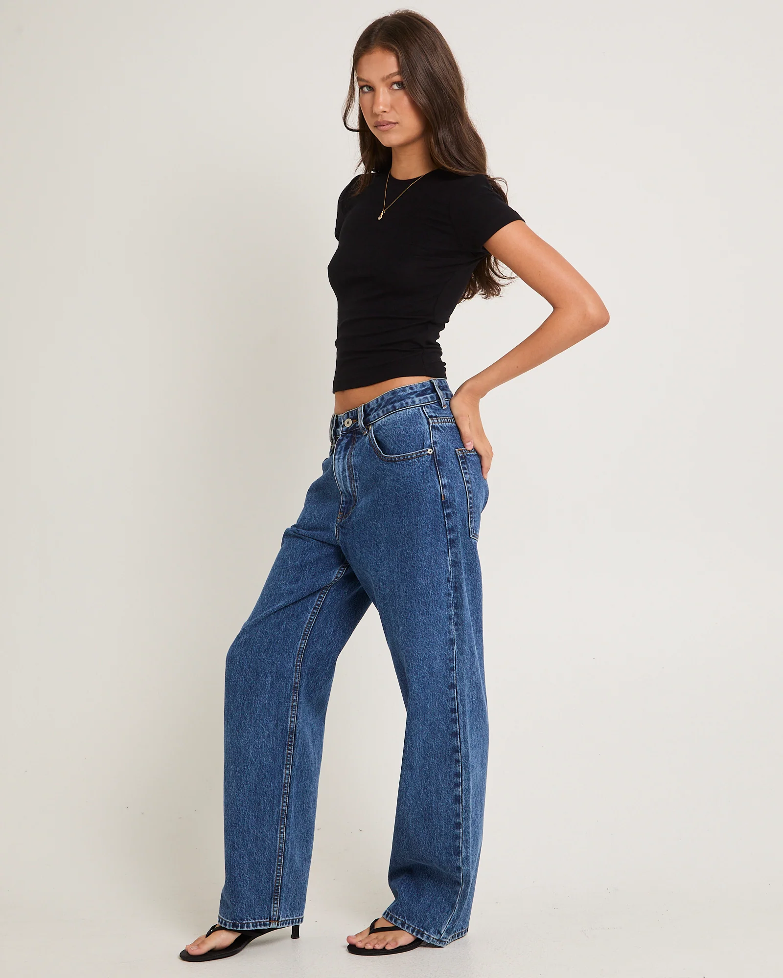Bobby Baggy Dad Denim Jeans Petite - Image 4