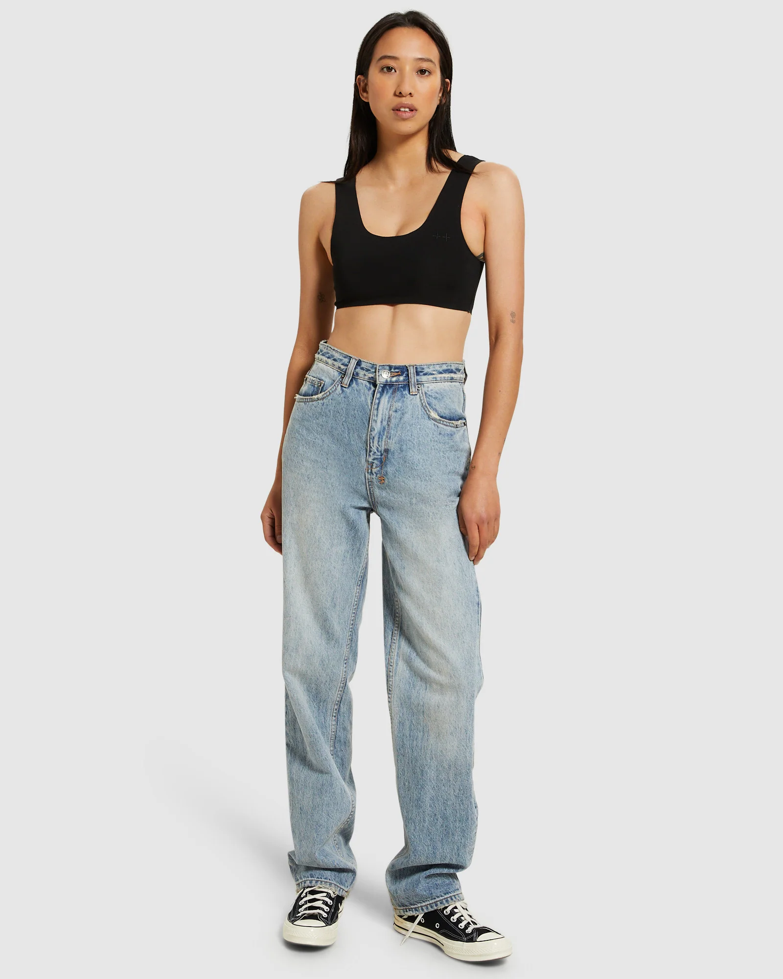 Bodkon Crop Tank Top Black - Image 3
