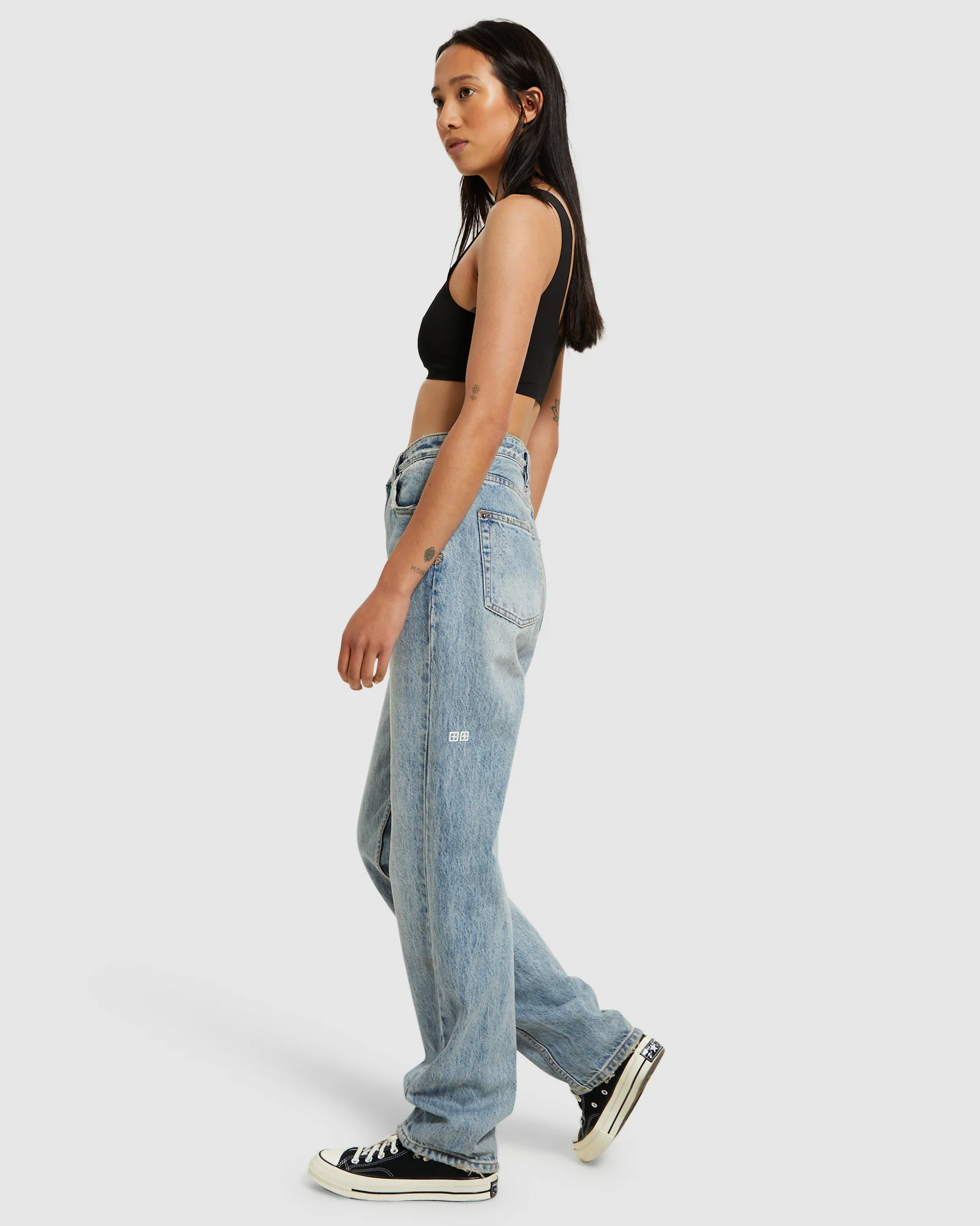 Bodkon Crop Tank Top Black - Image 4