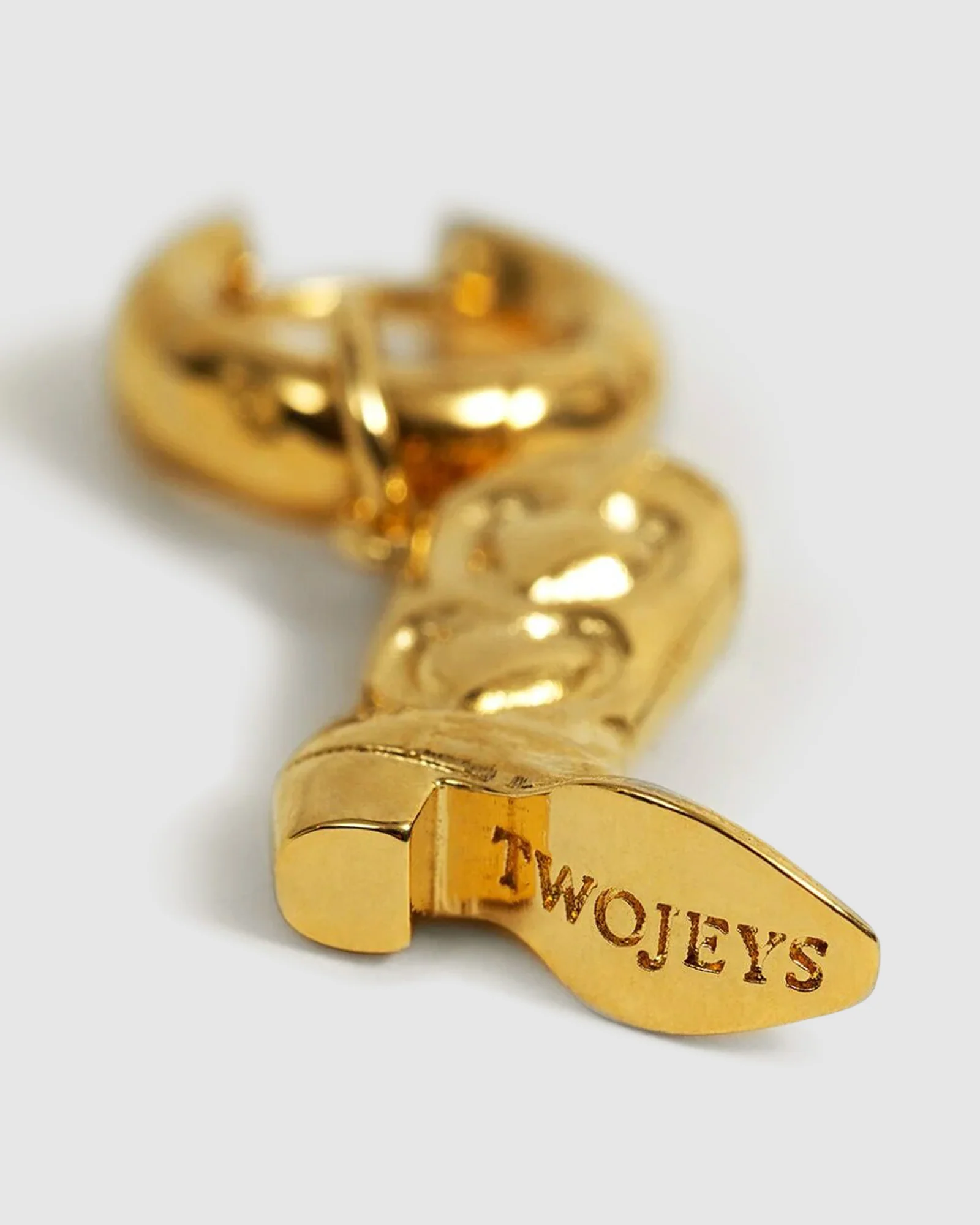 Boots Earrings Gold - Image 3