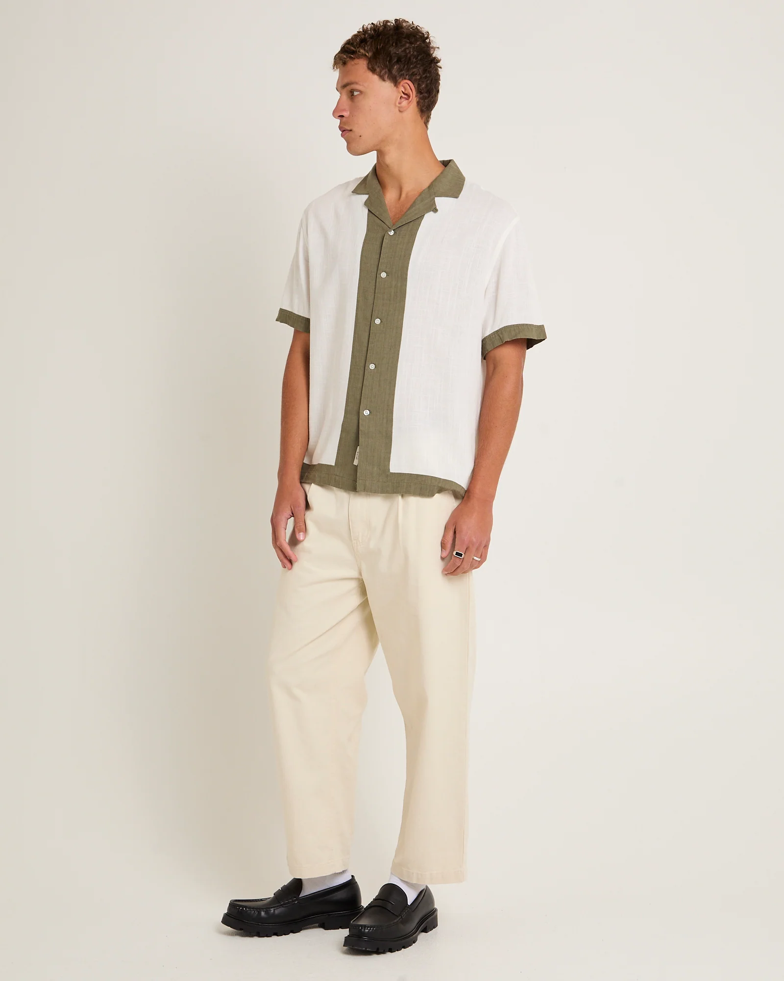 Border Linen Short Sleeve Resort Shirt - Image 4