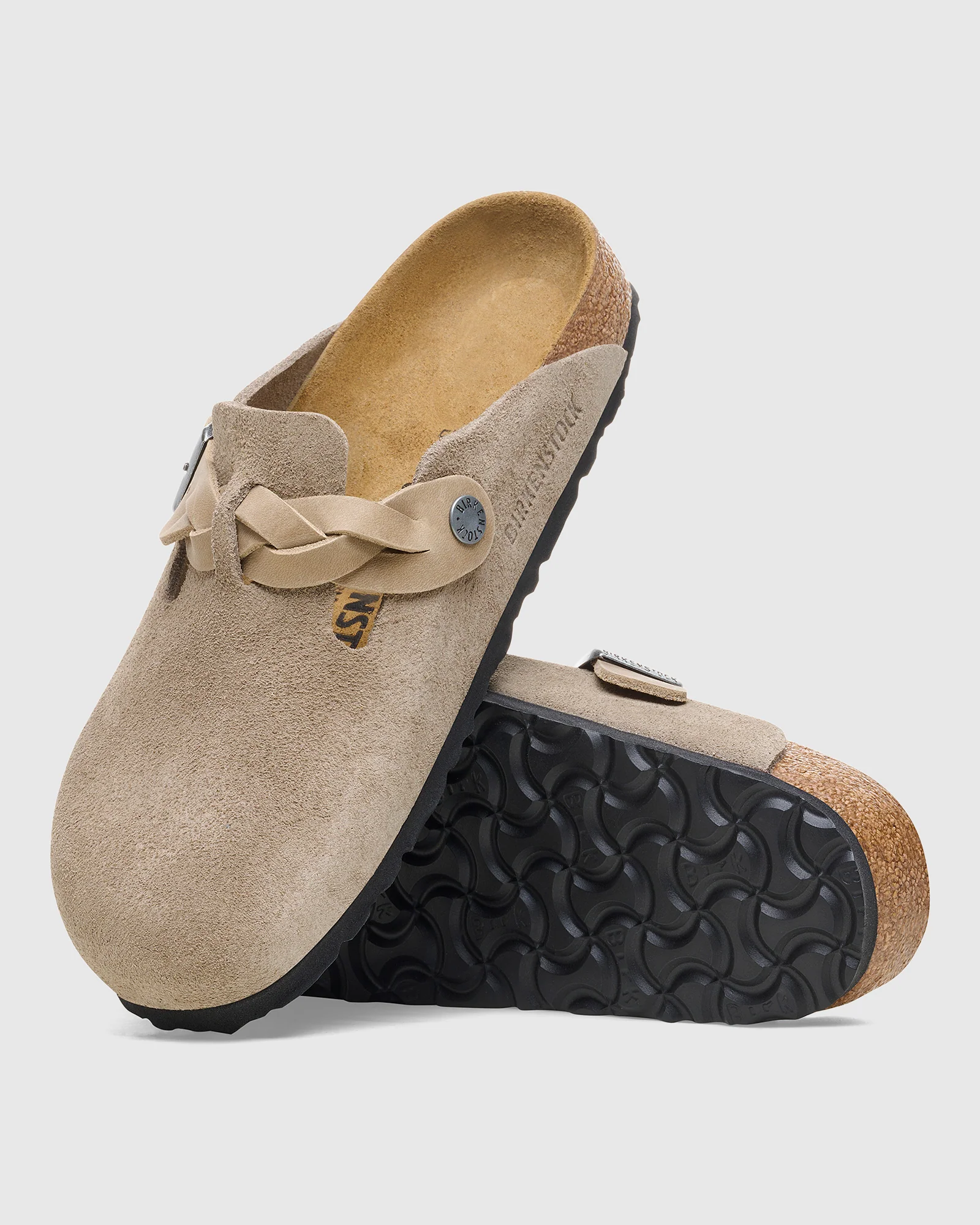 Boston Braided Suede Leather Clog - Image 4