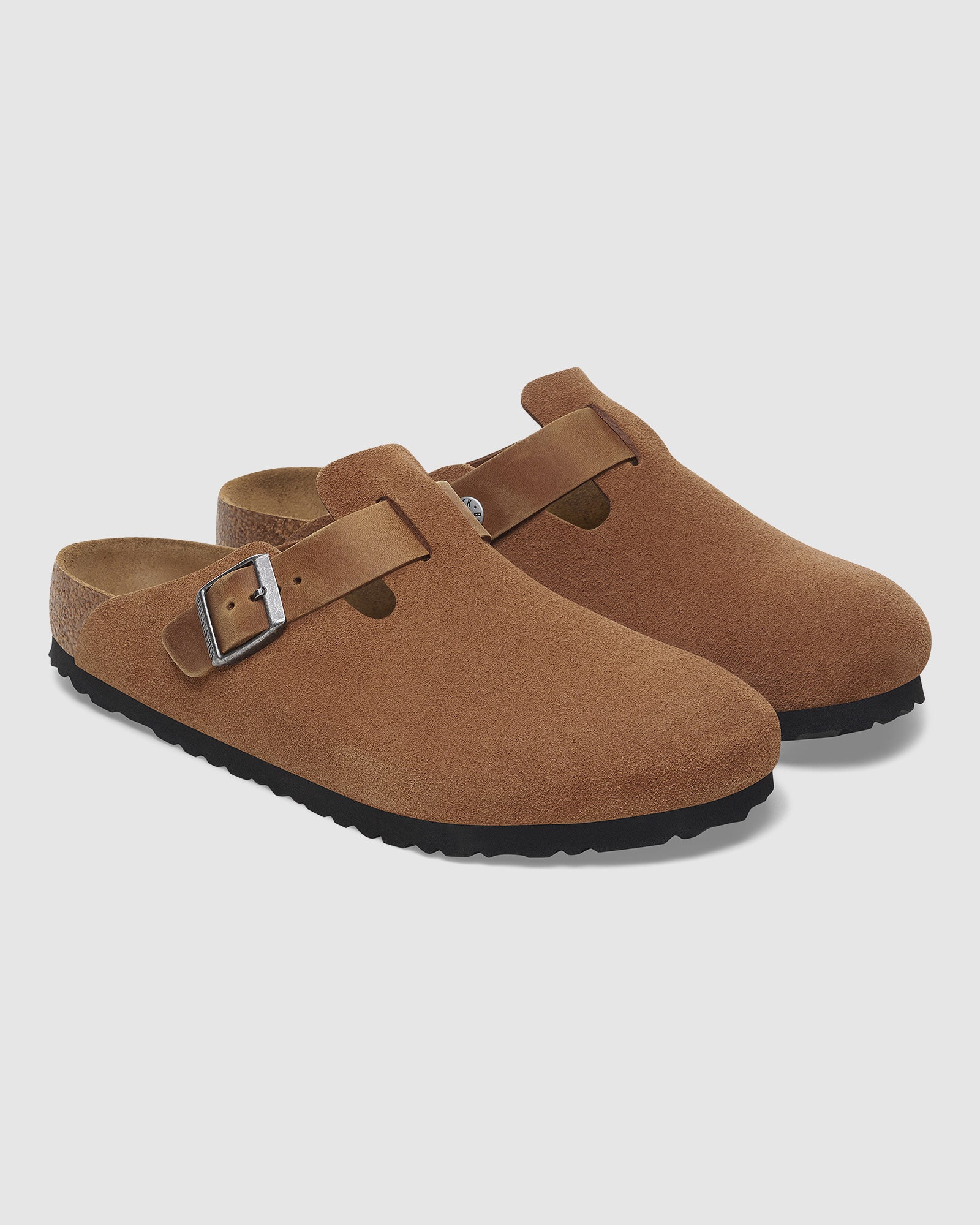 Boston Oiled/Suede Mixed Leather Clog - Image 2