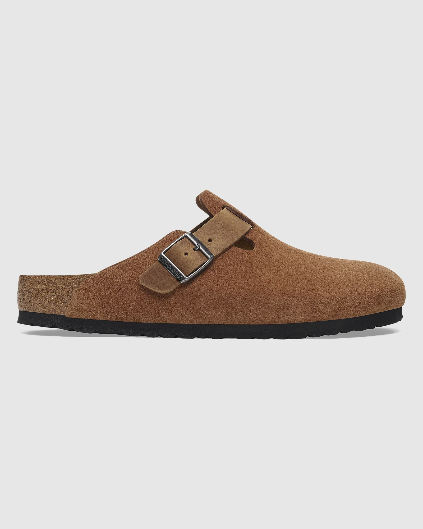 Boston Oiled/Suede Mixed Leather Clog - Image 3