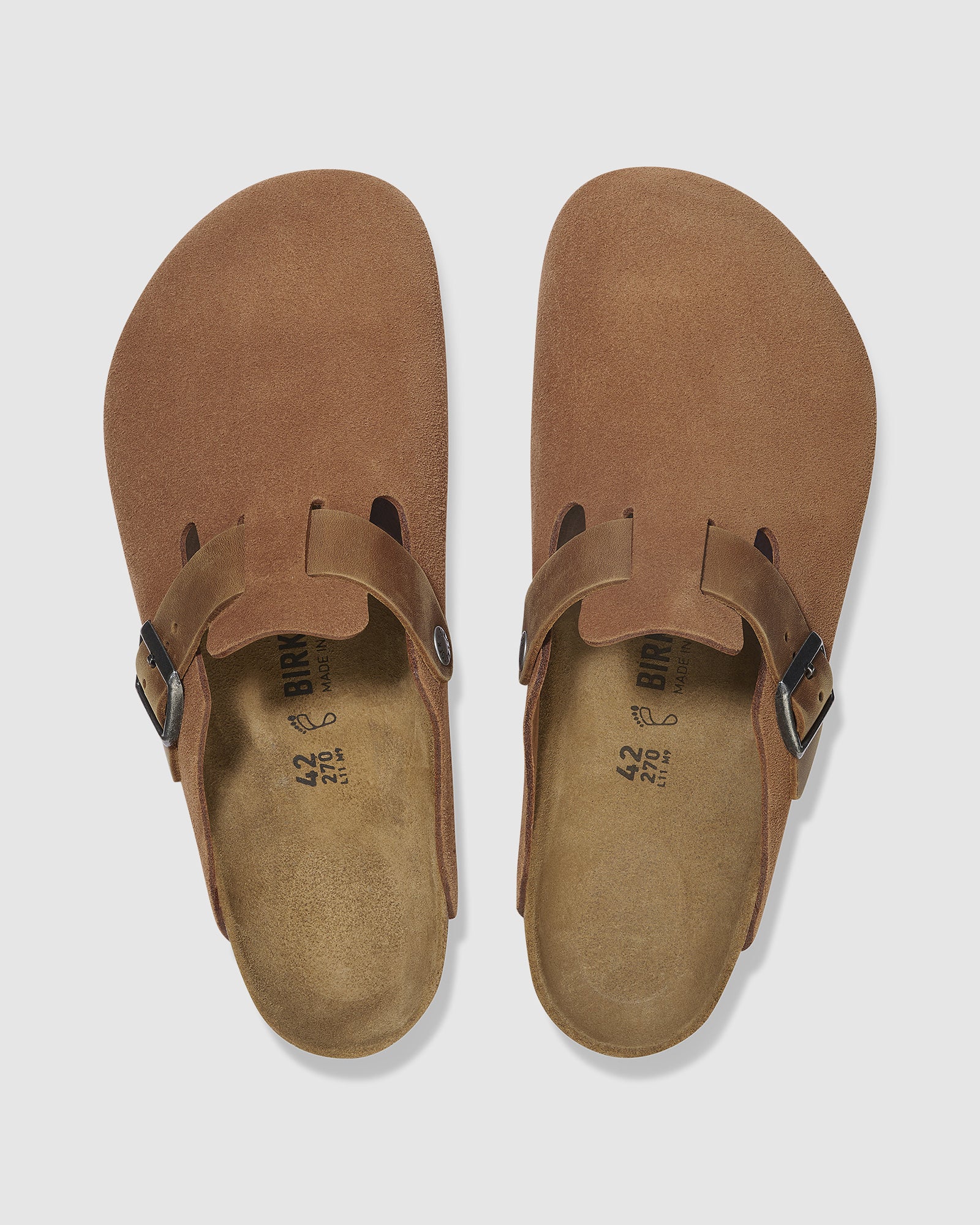 Boston Oiled/Suede Mixed Leather Clog - Image 4