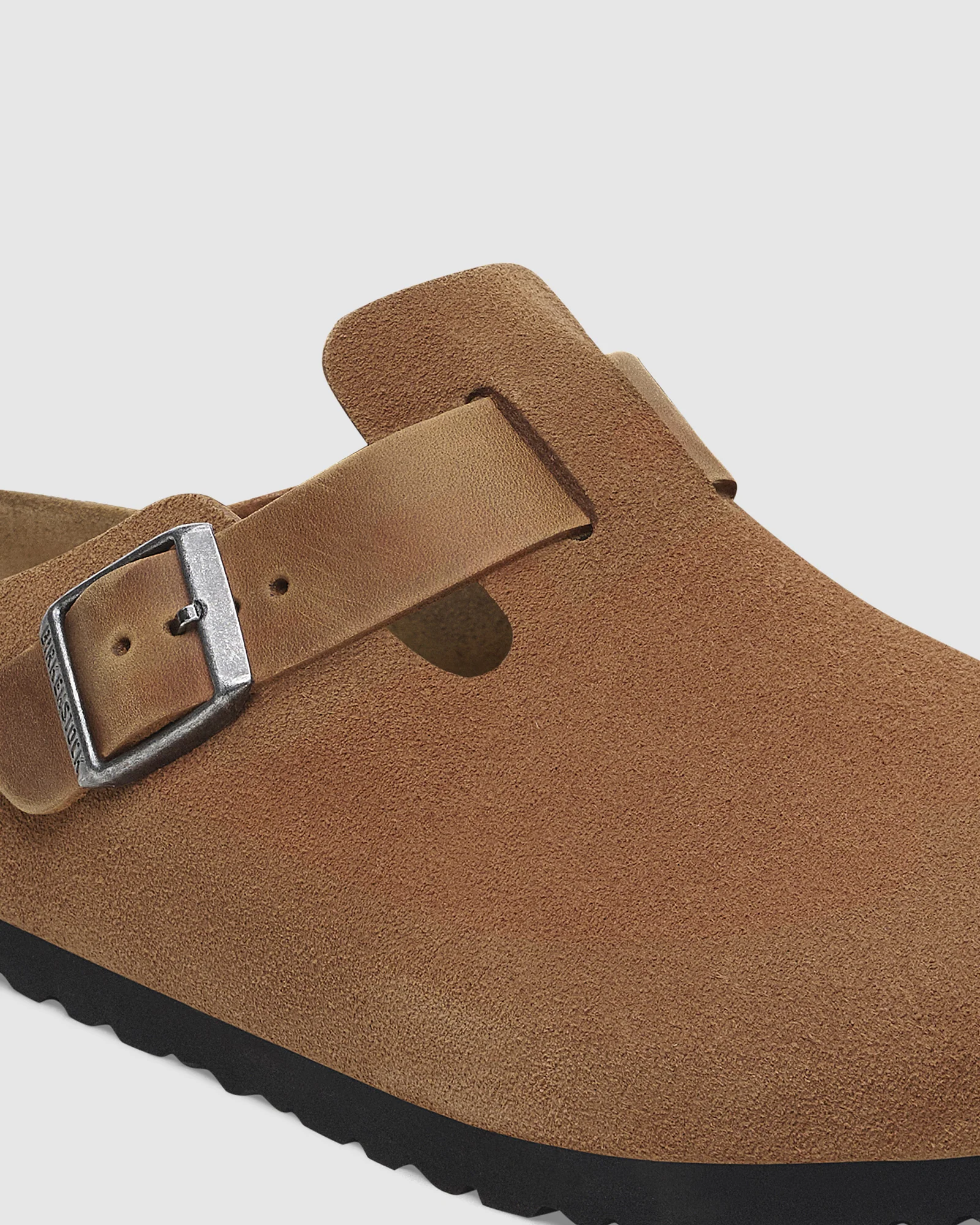 Boston Oiled/Suede Mixed Leather Clog - Image 6