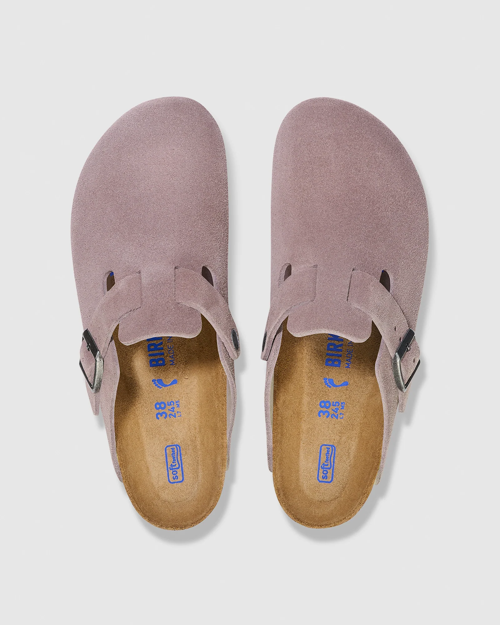 Boston Soft Footbed Suede Leather Sandals - Image 5