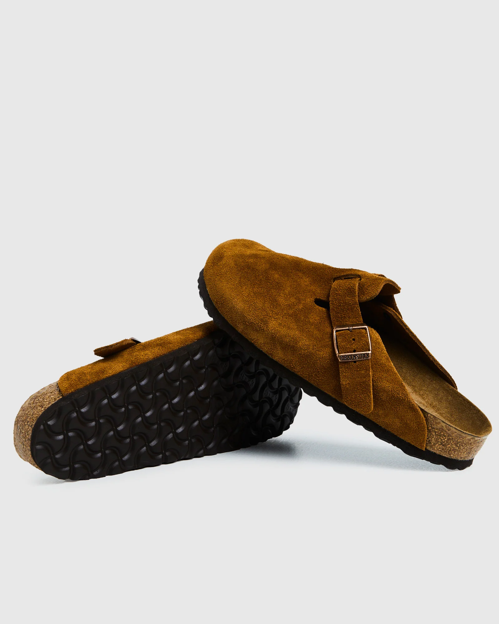 Boston Soft Footbed Suede Leather Sandals - Image 4