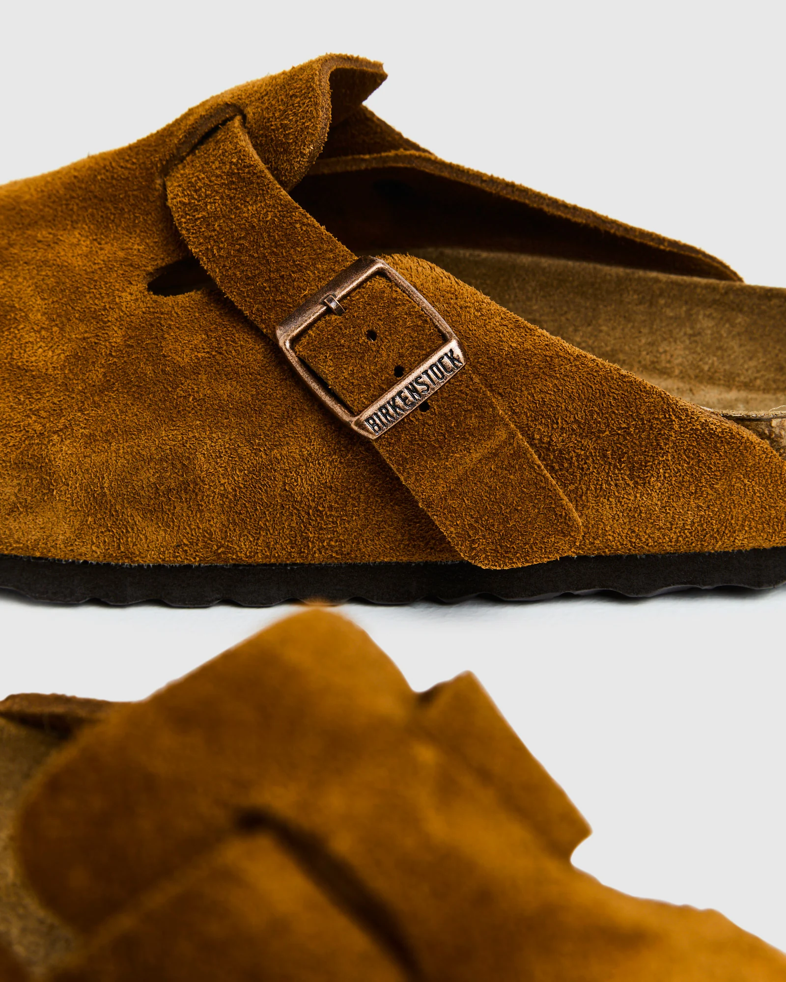 Boston Soft Footbed Suede Leather Sandals - Image 6